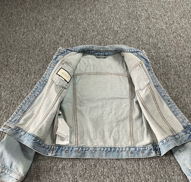 Gucci Gucci Embroidered tiger and little bee denim jacket 2505-Ne Size XS / US 0-2 / IT 36-38 - 6 Thumbnail