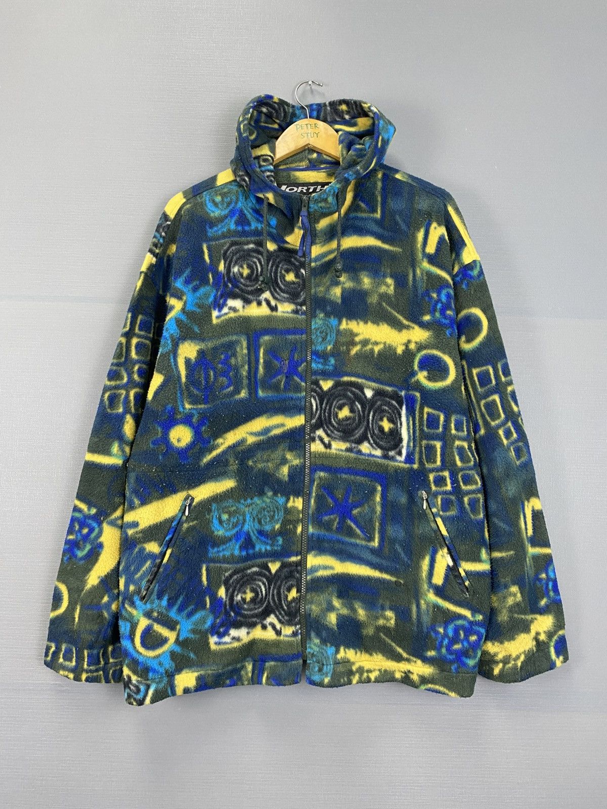 Japanese Brand × Vintage Vintage North Stream Printed fleece Hoodie Size US L / EU 52-54 / 3 - 1 Thumbnail