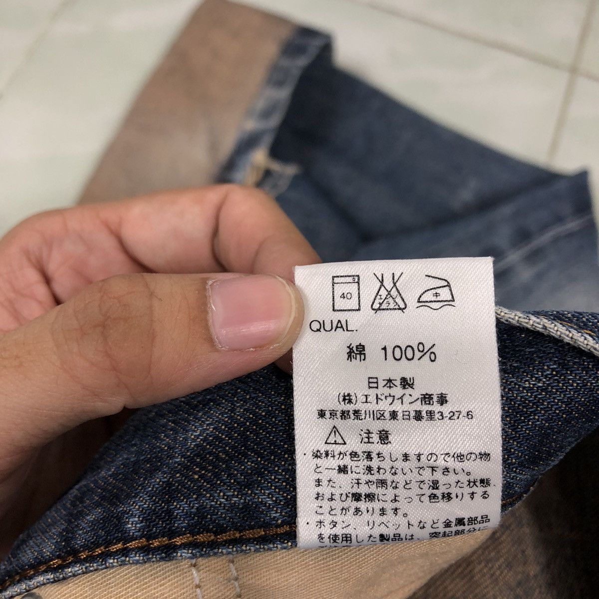 Edwin 🔥90’s BINTAGE JEANS 503 EDWIN DISTRESSED PUNK DESIGN Size US 26 / EU 42 - 18 Thumbnail