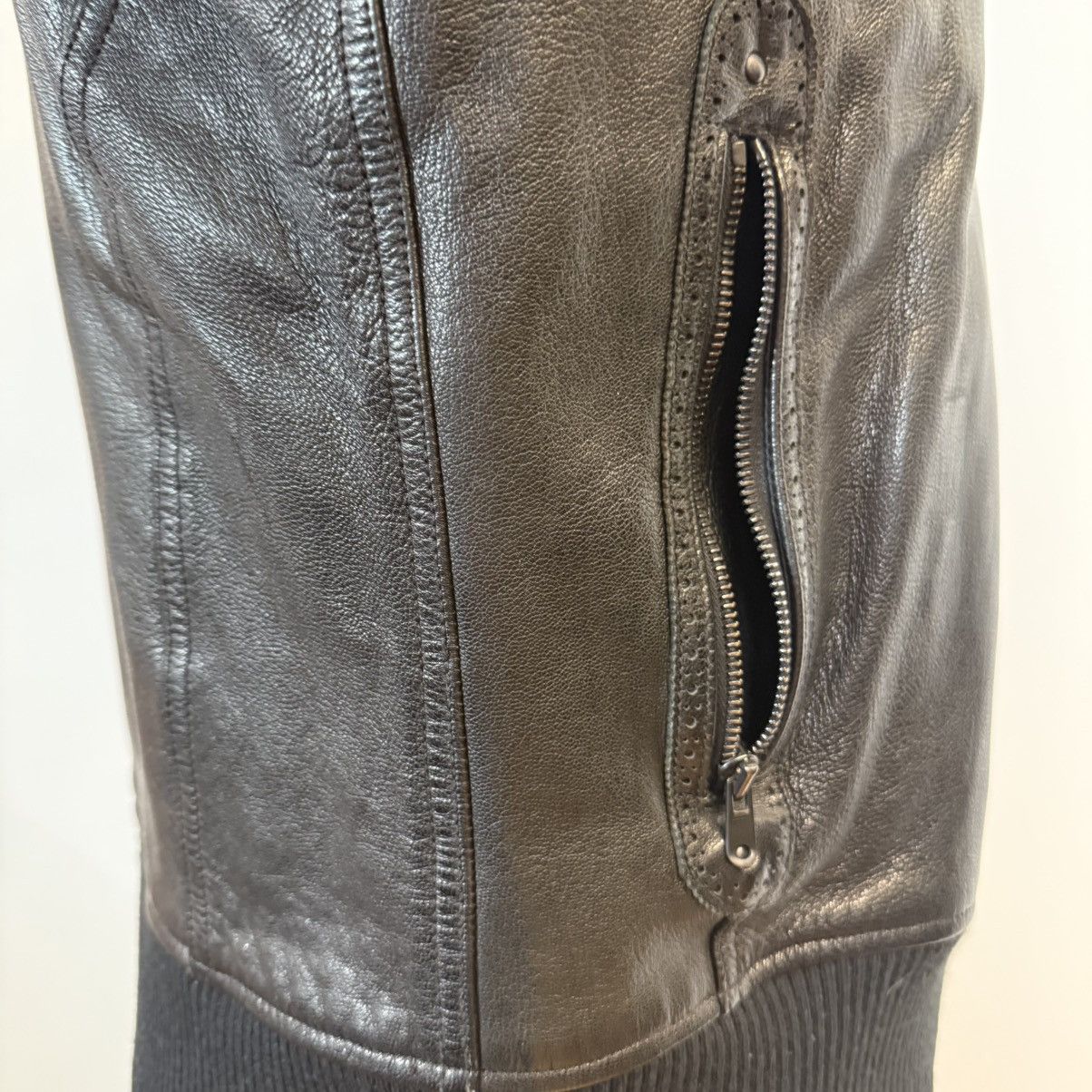 Kiminori Morishita Kiminori Morishita Black Goatskin Leather Bomber Jacket Size US L / EU 52-54 / 3 - 9 Thumbnail