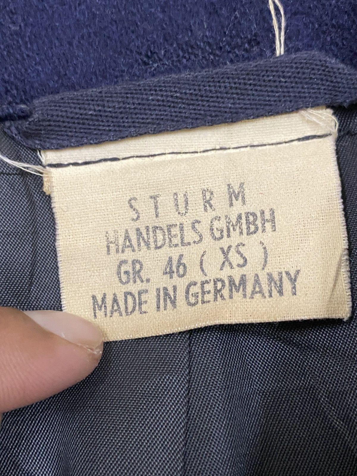 GmbH STURM German Naval Wool Pea Coat – Made in Germany Size US M / EU 48-50 / 2 - 9 Thumbnail