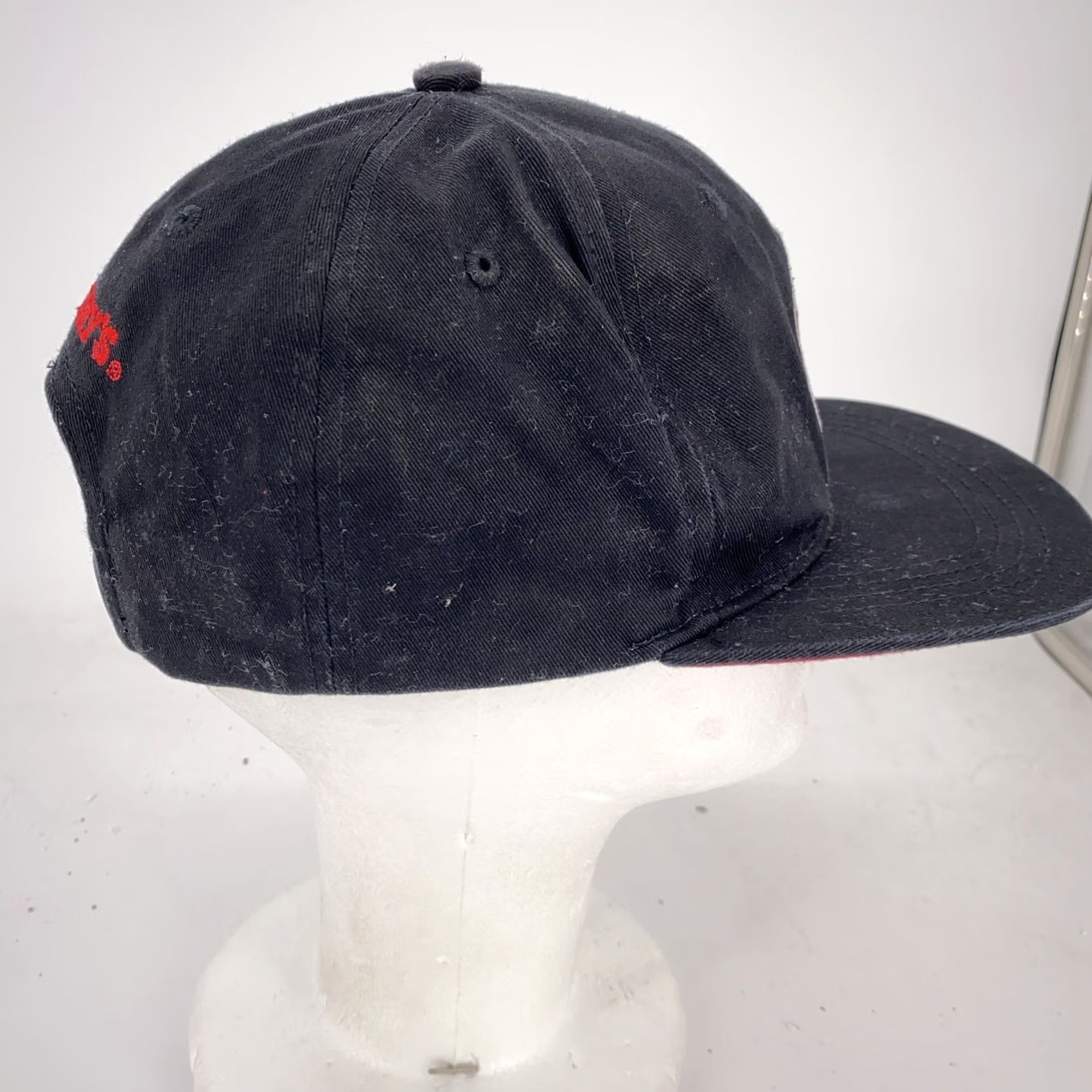 Vintage Ben & Jerry's Hat Cap Snap Back Black Red Embroidered Cow Promo Ice Cream Mens Size ONE SIZE - 4 Thumbnail