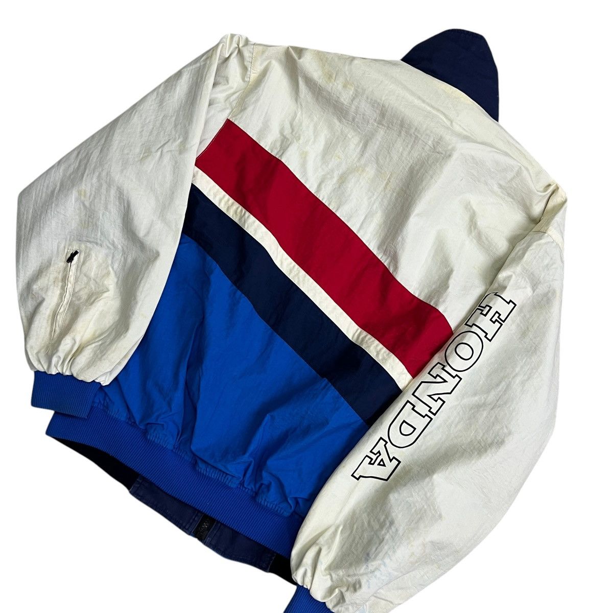 Honda 🔥 VINTAGE HONDA RACING TEAM INTERNATIONAL REVERSIBLE JACKET Size US L / EU 52-54 / 3 - 8 Thumbnail