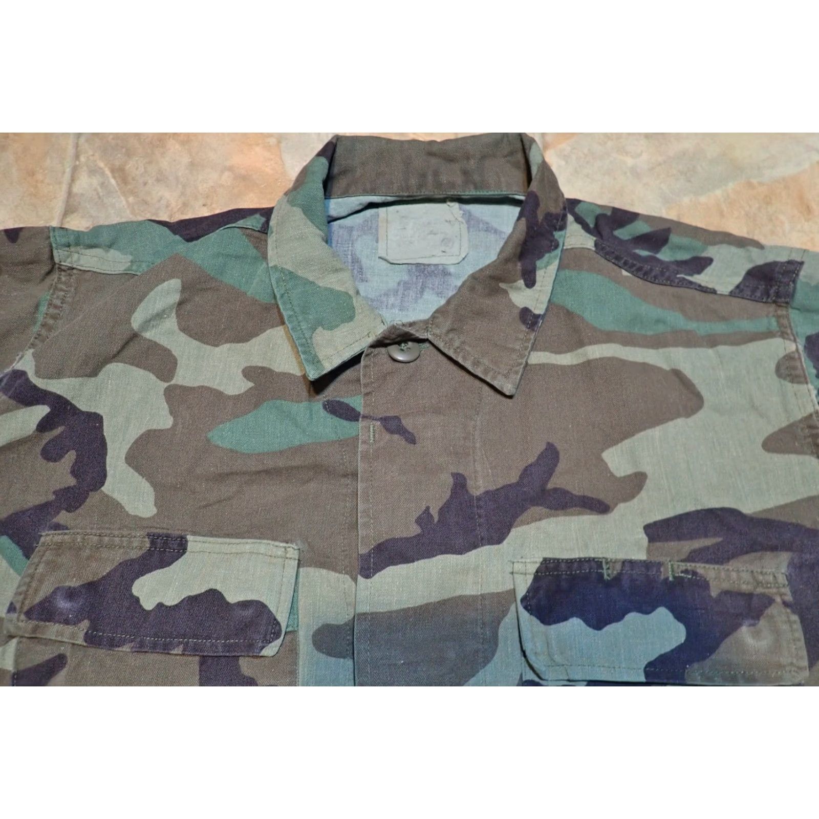 Vintage VINTAGE USMC Military Jacket Coat Mens Small USMC Woodland 80s 1985 Size US S / EU 44-46 / 1 - 6 Thumbnail