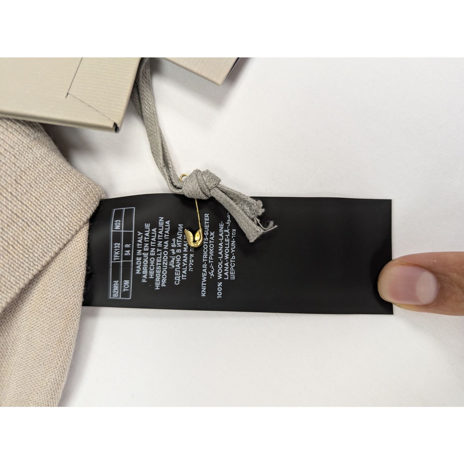 Tom Ford o1rshd1 Q:3 / Polo Shirt in Light Brown Size US L / EU 52-54 / 3 - 12 Thumbnail