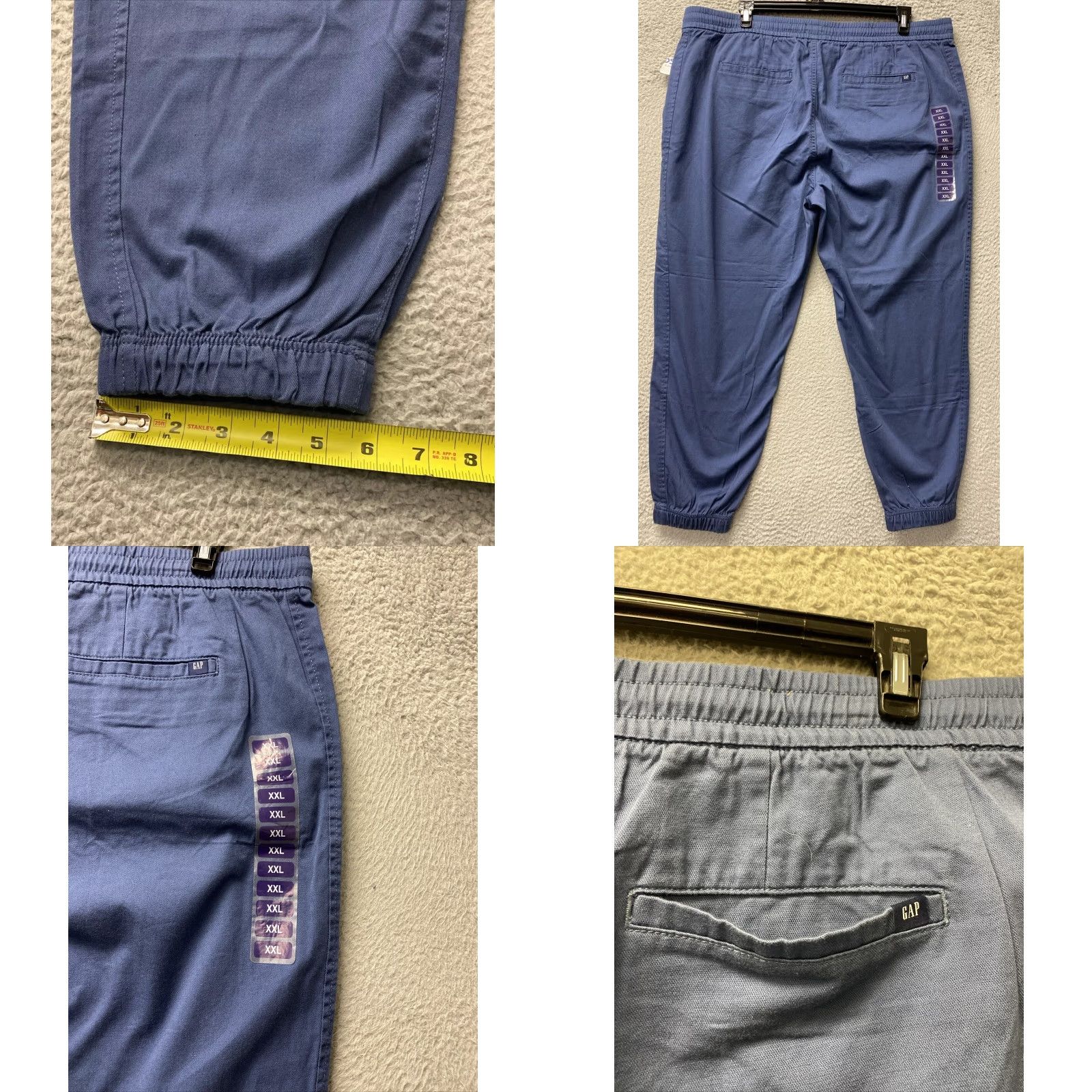 Gap Gap Mens City Jogger Pants XXL Blue Lightweight Tech / 113-40 Size US 39 - 8 Thumbnail