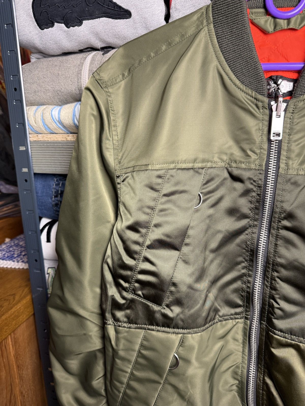 Diesel Diesel Nylon Y2K Reversible Bomber Jacket Size US S / EU 44-46 / 1 - 5 Thumbnail