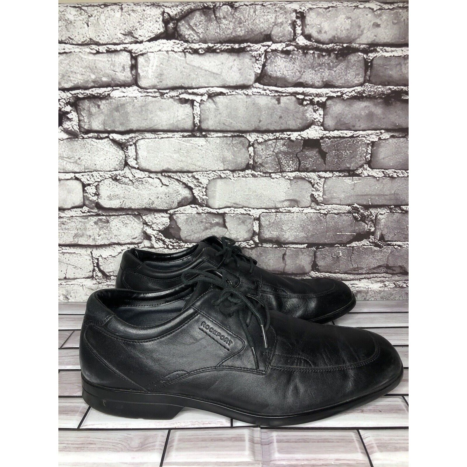 Rockport Rockport Adiprene Black Leather Oxfords Lace Up Casual Shoes Size US 11 / EU 44 - 10 Thumbnail