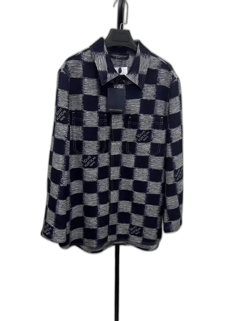 Louis Vuitton LOUIS VUITTON SS24 Checker Print Long Sleeve Jacket-yf Size US L / EU 52-54 / 3 - 1 Thumbnail