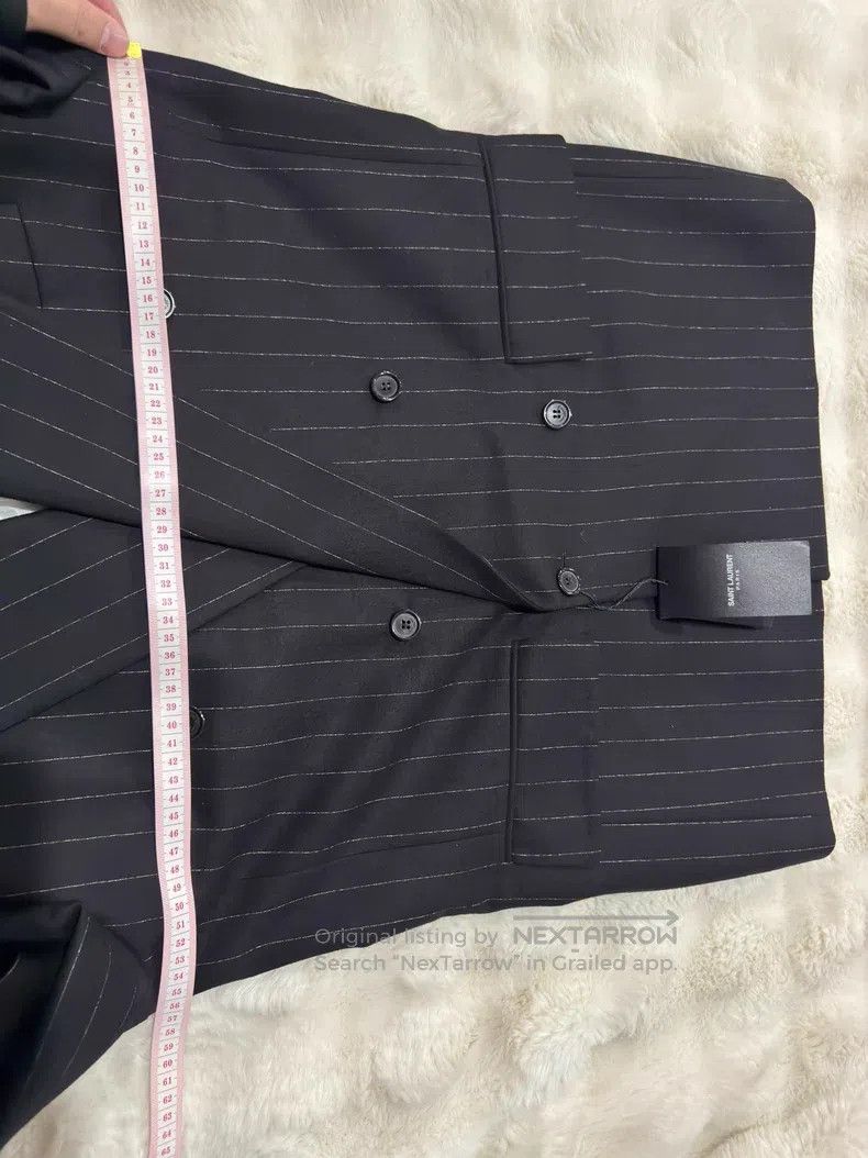 Saint Laurent Paris Saint Laurent Paris Double-breasted Men's Suit Jacket Size US M / EU 48-50 / 2 - 8 Thumbnail