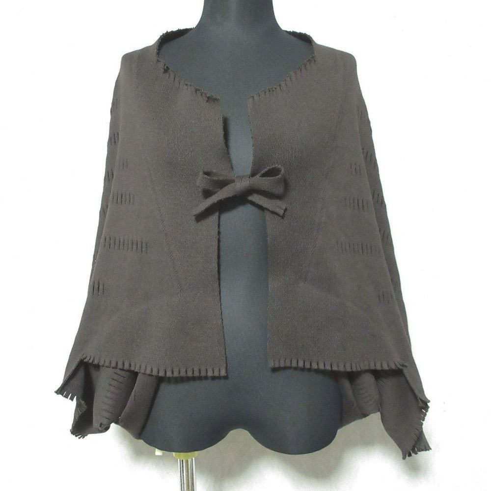 Issey Miyake Issey Miyake Issey Miyake Knit Poncho Cardigan Textile Tops IM02KO835 DUTY FREE for USA Size ONE SIZE - 1 Thumbnail