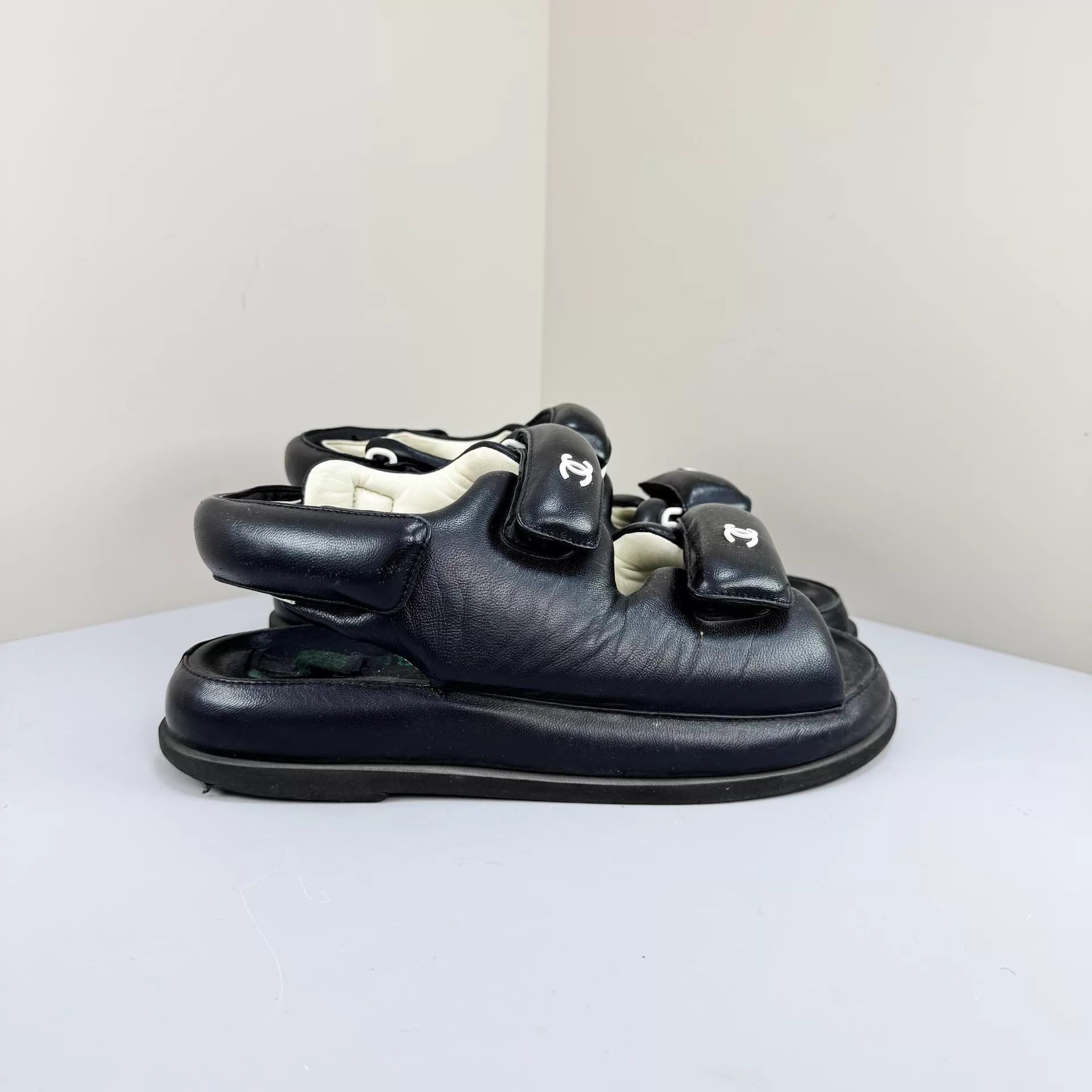 Chanel Chanel Velcro Bread Sandal 38.5 As Is Size US 8 / IT 38 - 4 Thumbnail