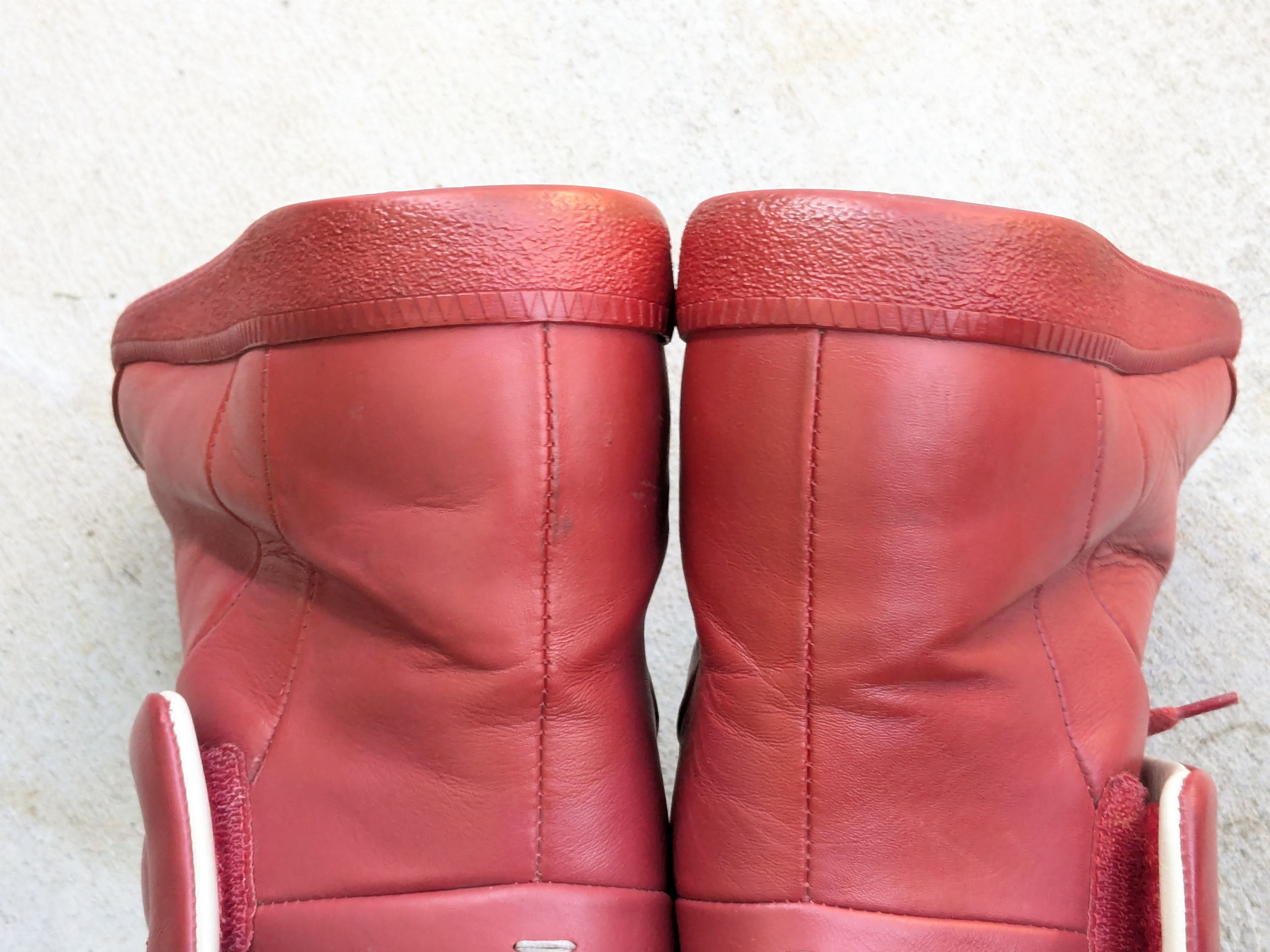 Maison Margiela Maison Margiela Future Red 9 42 High Tops Leather Italy Size US 9 / EU 42 - 12 Thumbnail