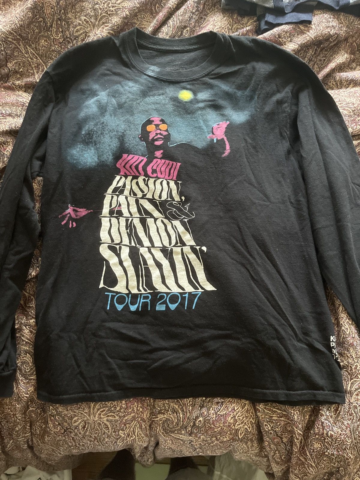 Kid Cudi Virgil top Abloh Passion Pain Demon Slayin PPDS Tour Merch Longsleeve Tee