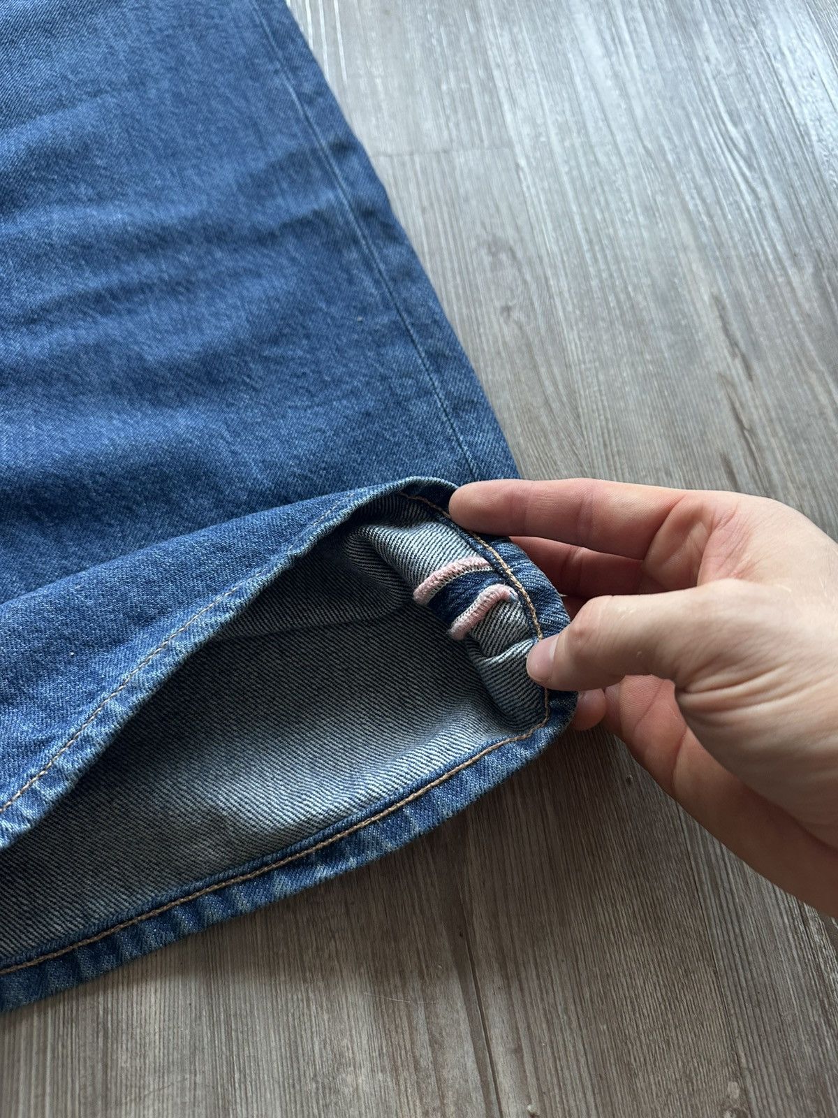 _BLACK_PINK_PJ_MX2 Black Amiri Amiri Black Pink Velvet PJ MX2 Jeans Size 31