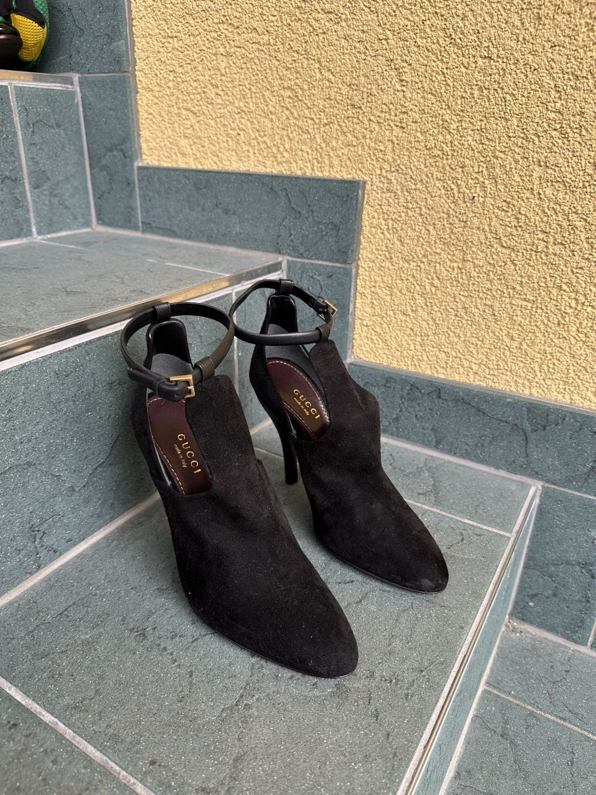 Gucci Gucci Heels Pumps Black Vintage Rare Luxury Shoes 36 US-5,5 Size US 5.5 / IT 35.5 - 1 Thumbnail