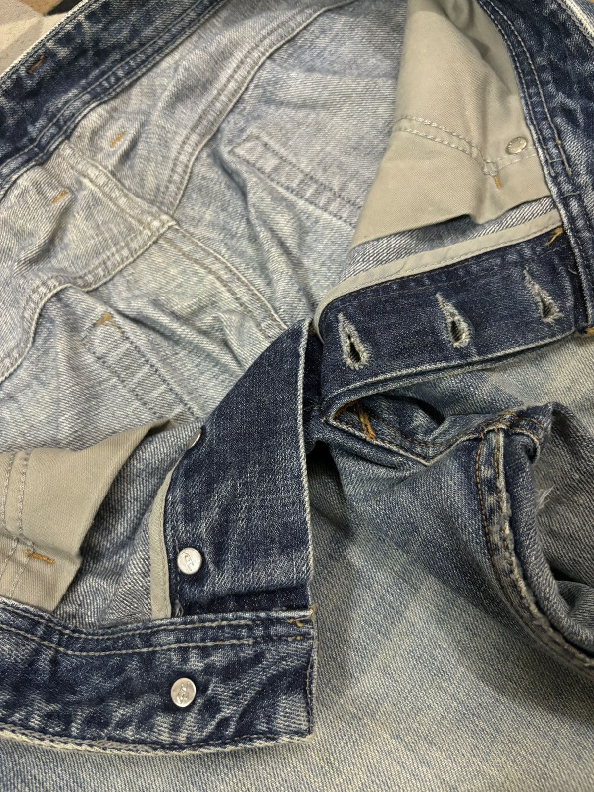 Diesel Vintage Diesel Industry Mud Wash Loose Fit Distressed Jeans Size US 34 / EU 50 - 21 Thumbnail