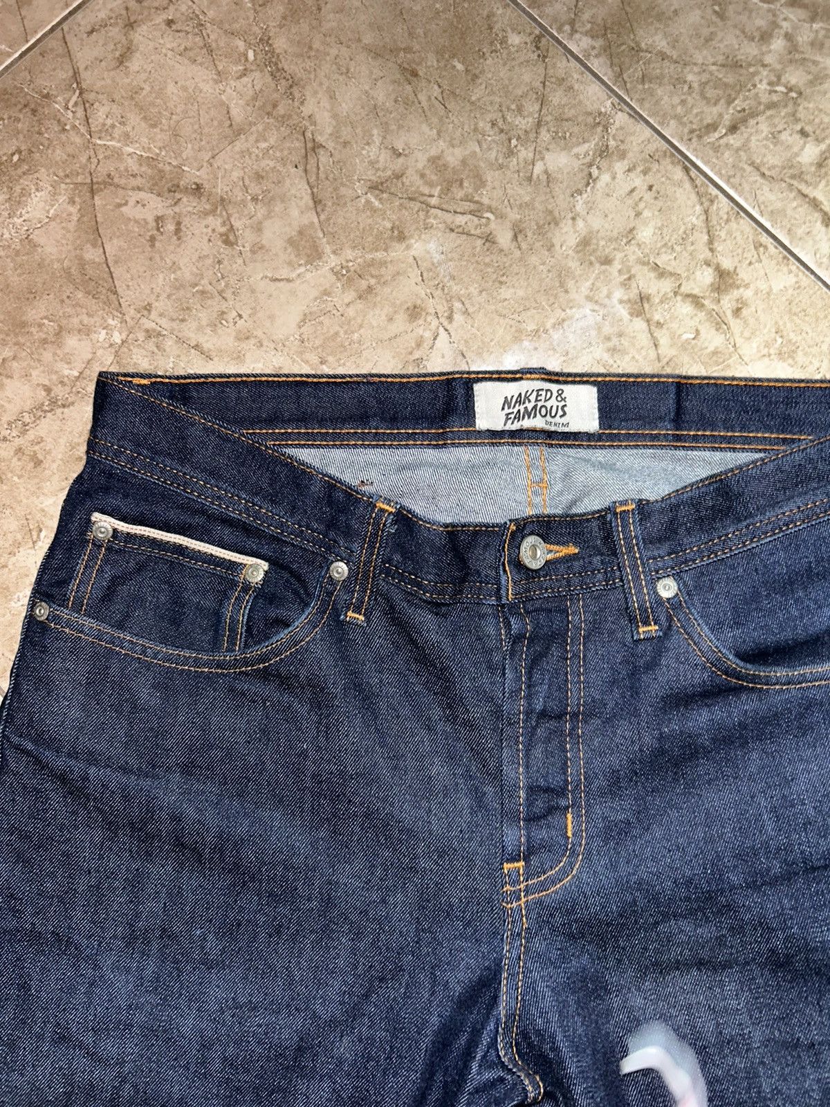 Naked & Famous Naked & Famous ‘11 oz Stretch Selvedge’ weird guy Size US 34 / EU 50 - 2 Thumbnail
