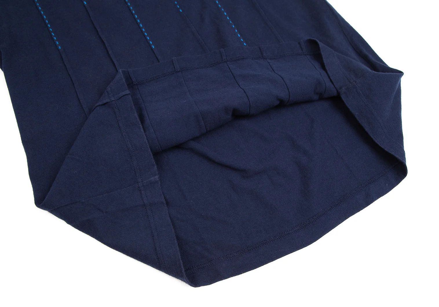 Issey Miyake Pintuck Stitch T-Shirt in Navy Blue Size 4 Size US XL / EU 56 / 4 - 7 Thumbnail