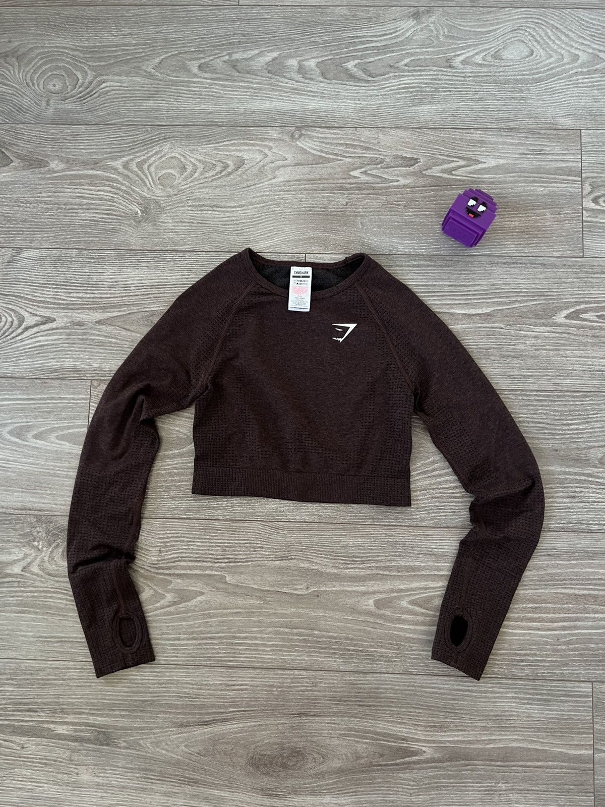 Gymshark ‼️Gymshark Womans Long Sleeve Onyx Straight Fit Gym Top‼️ Size S / US 4 / IT 40 - 2 Thumbnail