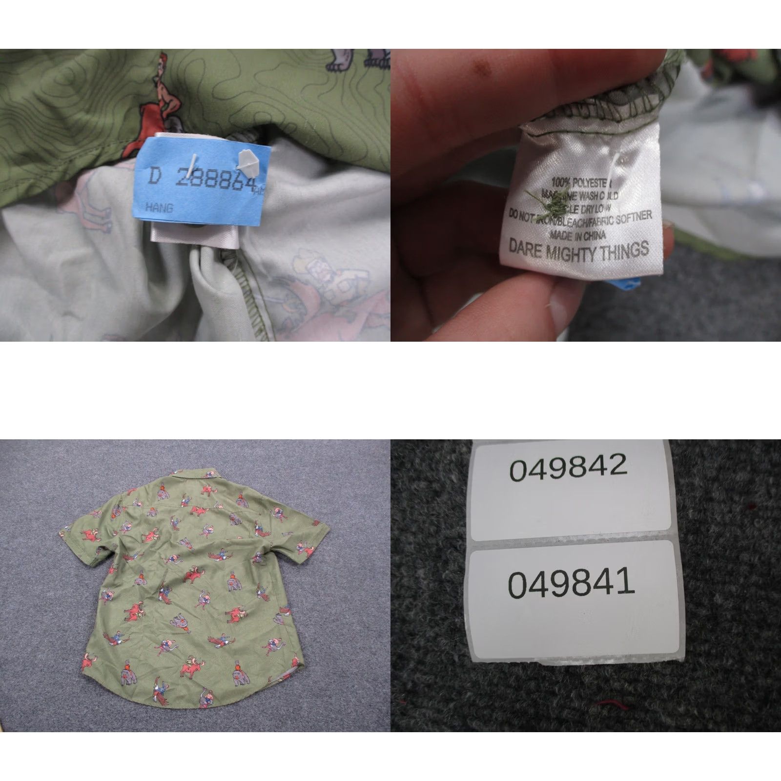 Olive RSVLTS Sandlot Shirt Mens M Regular Fit Roosevelts Preppy Graphic Olive Green Shirt Size US M / EU 48-50 / 2 - 8 Thumbnail