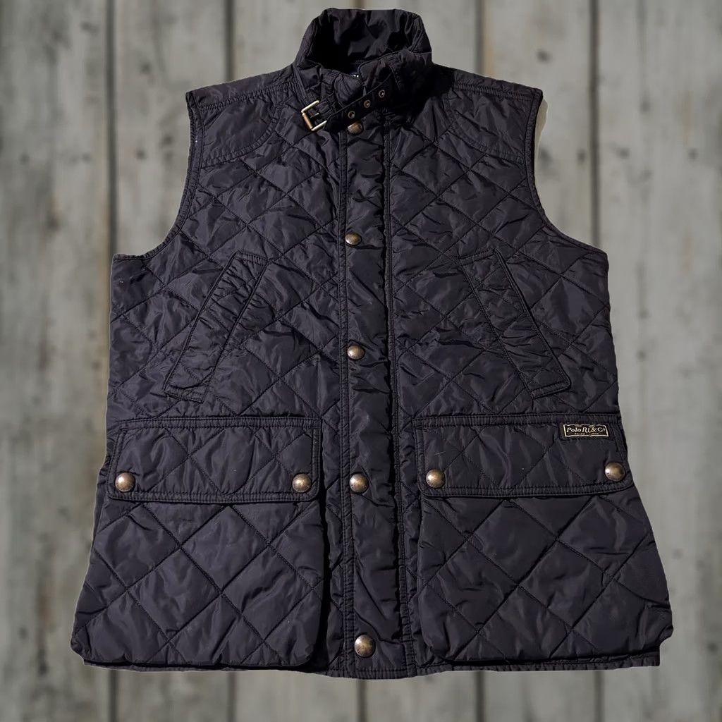 Polo Ralph Lauren VINTAGE Women’s Polo Ralph Lauren Quilted Puffer Vest Black Size Small Size S / US 4 / IT 40 - 1 Thumbnail