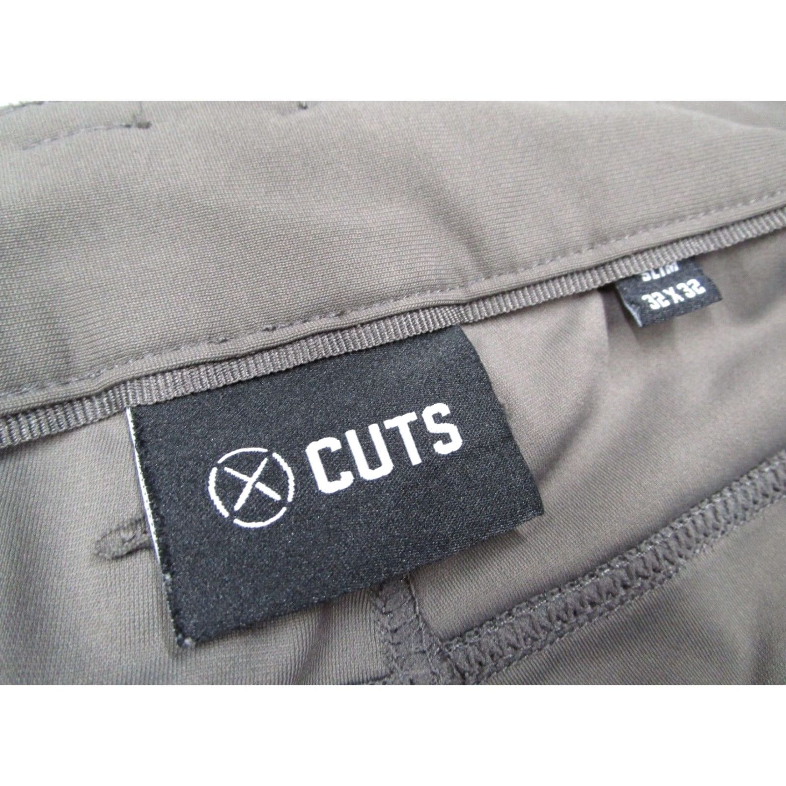 Cuts Cuts Mens Green Slim Fit Tapered 5-Pocket Pants 32x32 Casual Work Travel Buttonless? (Note: original lacks). Size US 32 / EU 48 - 3 Thumbnail