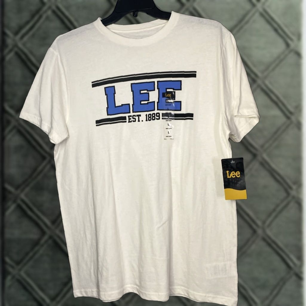 Lee Lee T Shirt Mens L White Lightweight NWT Size US L / EU 52-54 / 3 - 1 Thumbnail