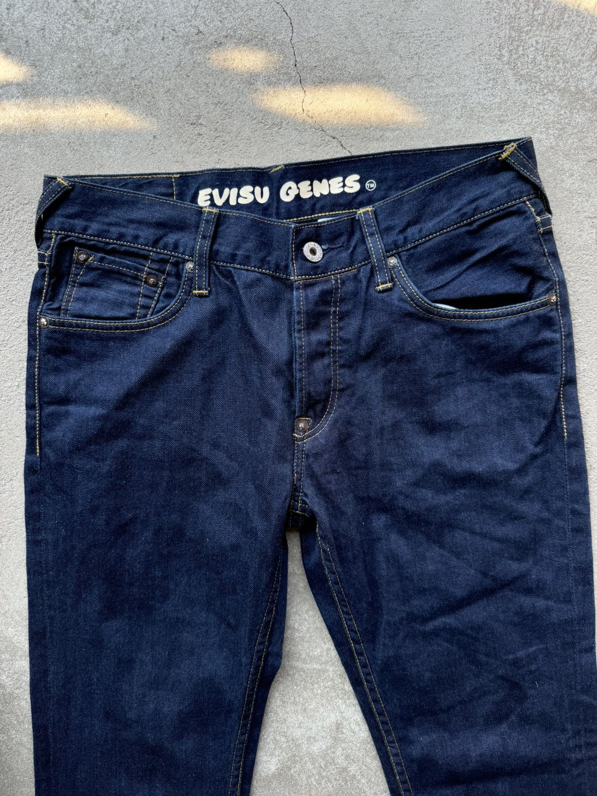 Evisu × Japanese Brand Evisu Denim Jeans Print Japan Style Y2K Size US 30 / EU 46 - 3 Thumbnail