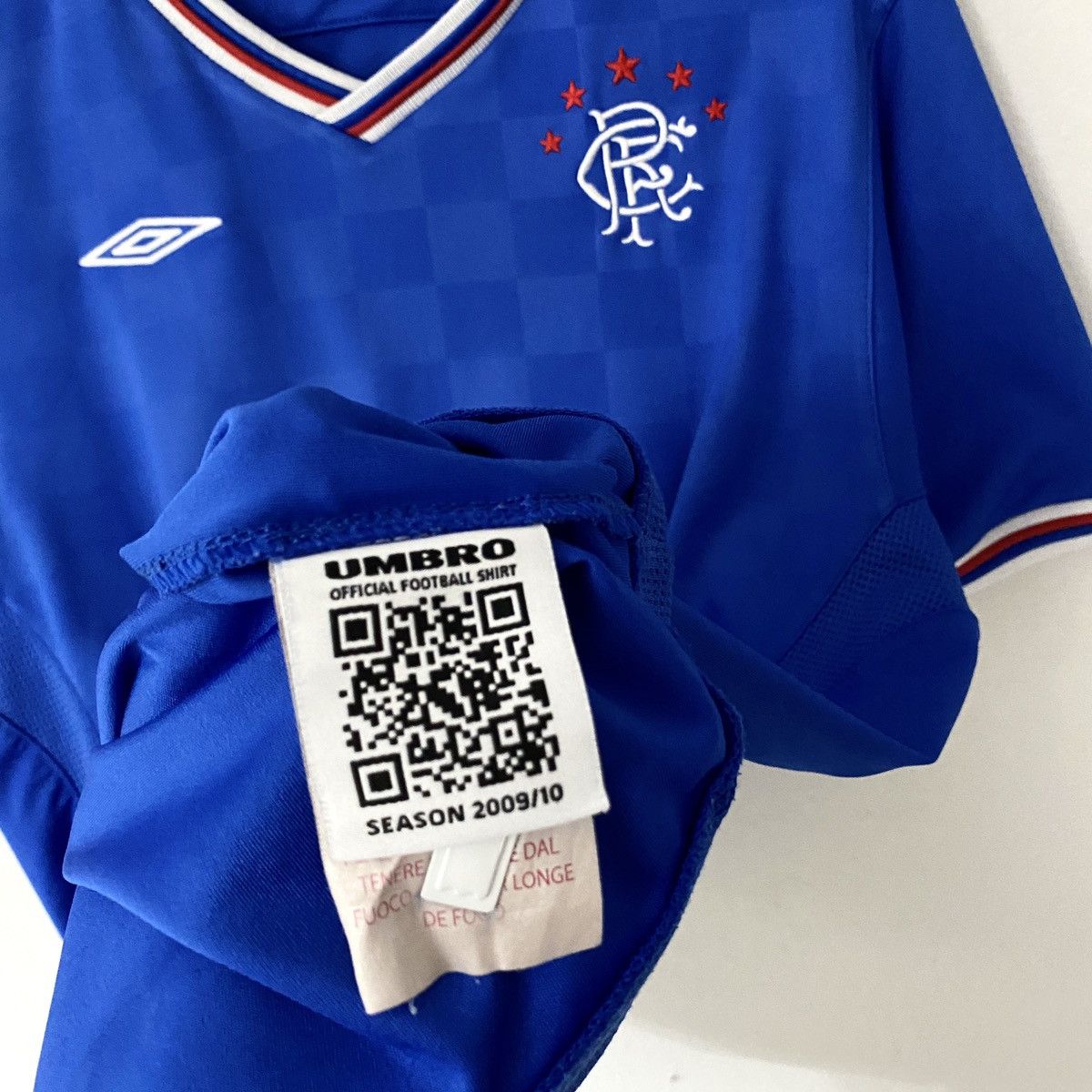 Umbro 2009 2010 Rangers Glasgow Home Hummel Soccer Jersey Shirt FC Size US S / EU 44-46 / 1 - 3 Thumbnail