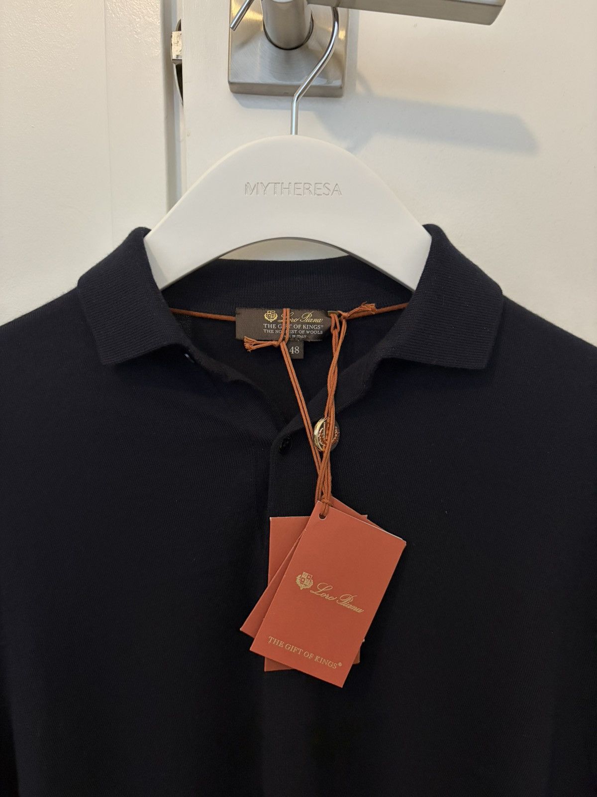 Loro Piana Loro Piana Gift of Kings Knit Long Sleeve Polo Shirt Size US M / EU 48-50 / 2 - 2 Thumbnail