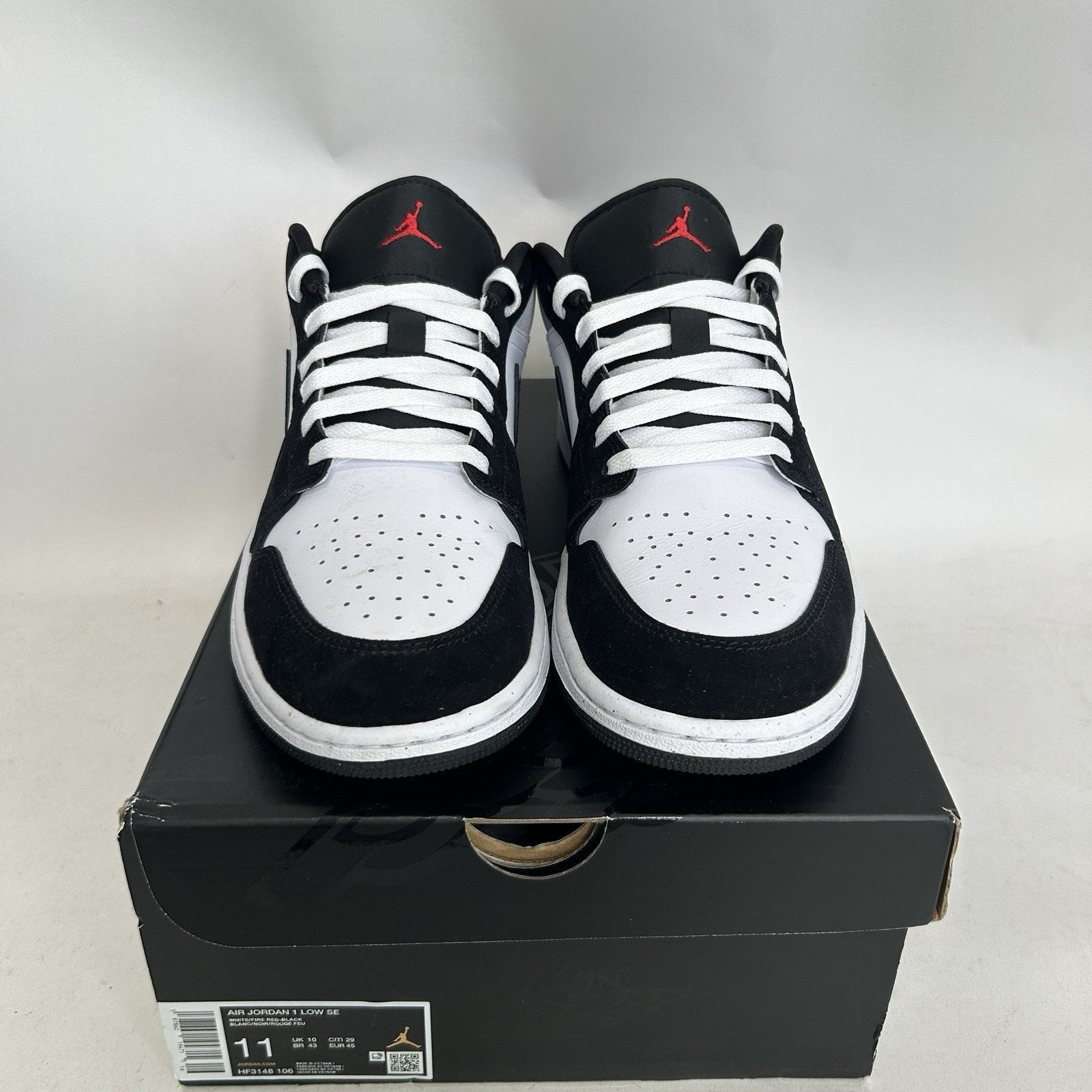 Nike Nike Air Jordan 1 Retro Low SE “Matte Silver/Fire Red/Black” Size US 11 / EU 44 - 2 Thumbnail