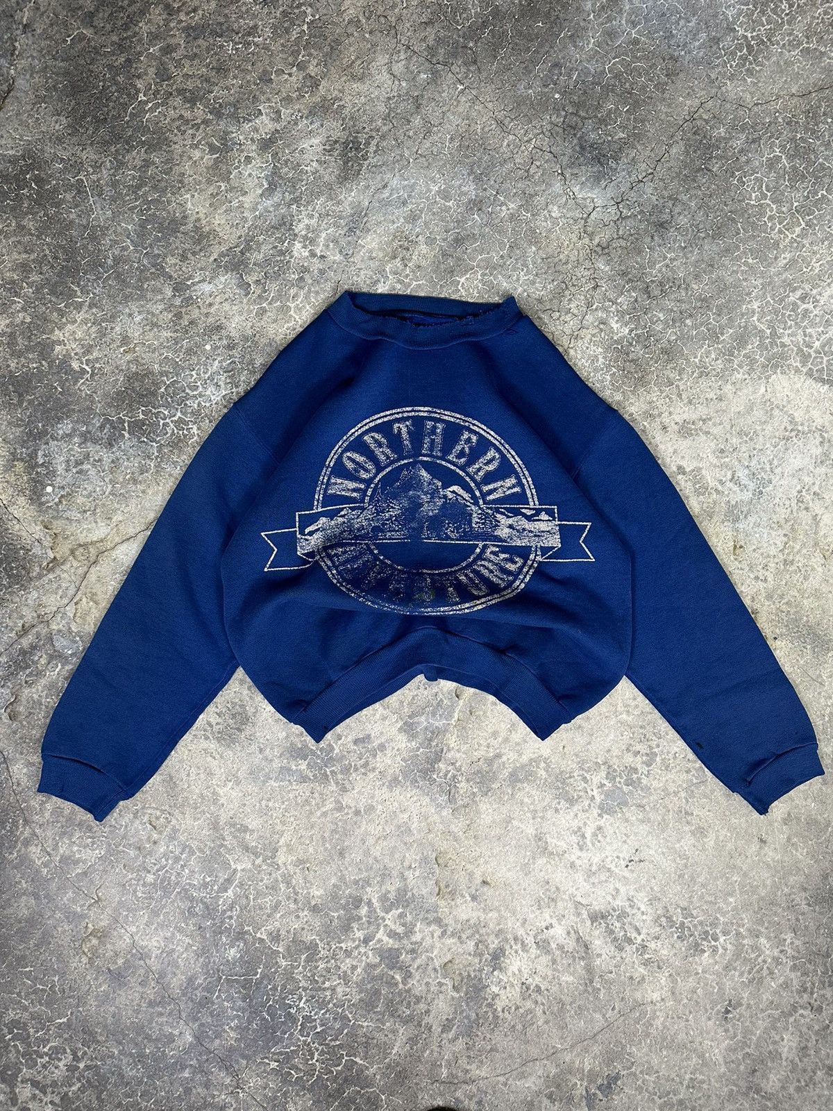 Vintage Vintage Thrashed Northern Blue Crewneck Size US M / EU 48-50 / 2 - 1 Thumbnail