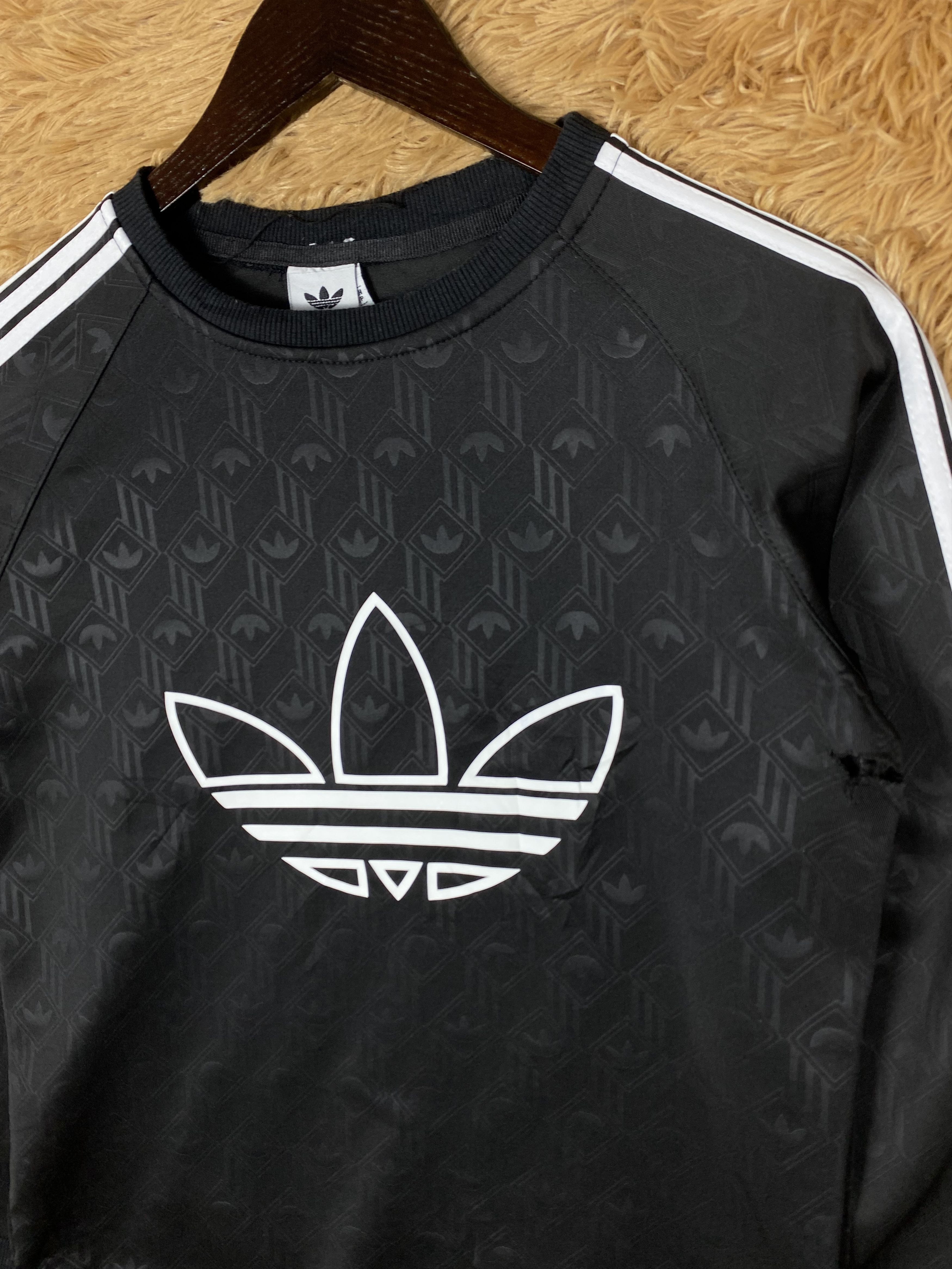 Adidas Vintage Adidas Trefoil Three Stripe Sweatshirts PS0300 Size US L / EU 52-54 / 3 - 3 Thumbnail