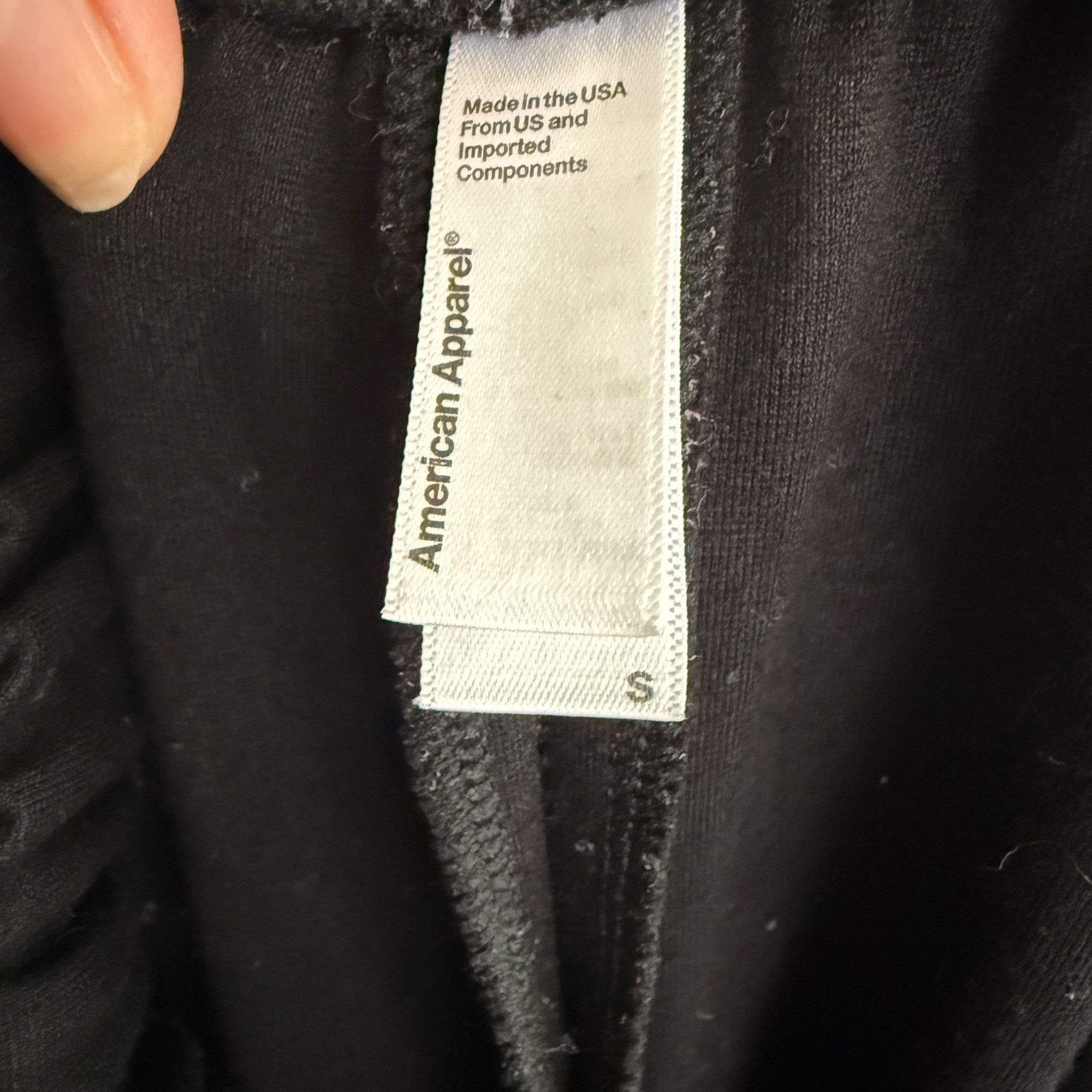 American Apparel American Apparel Womens Black Wide-Leg Elastic Waist Pants S Size 27" / US 4 / IT 40 - 2 Thumbnail