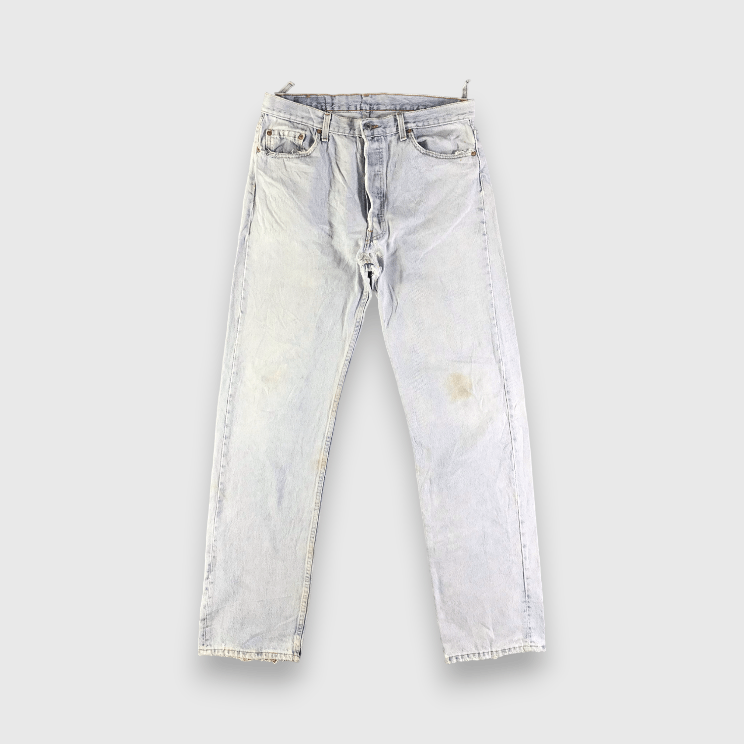 90s Vintage Light Wash Levis 501 Jeans-J4365
