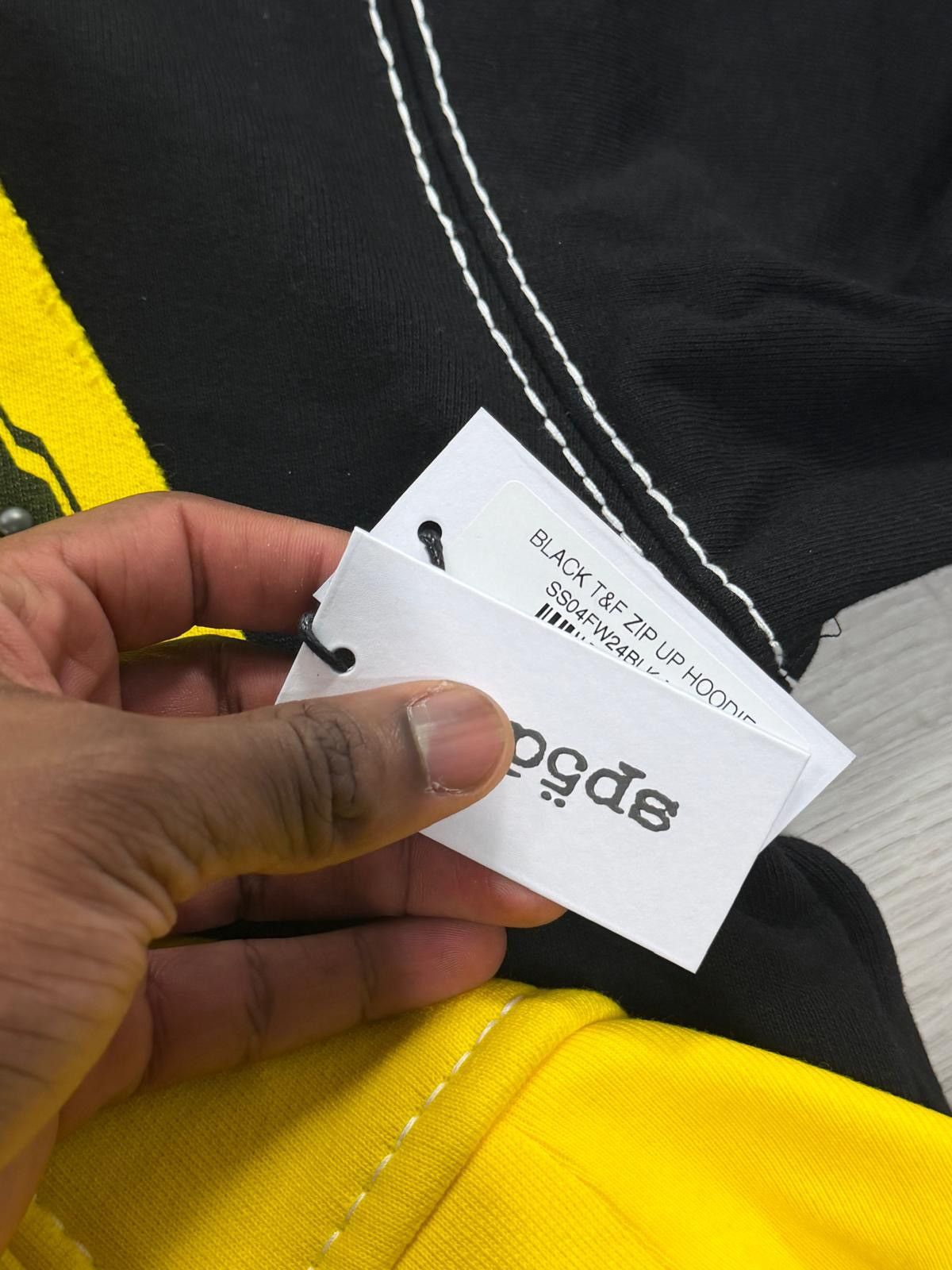 Sp5der Sp5der Black/Yellow Hoodie Size US M / EU 48-50 / 2 - 5 Thumbnail
