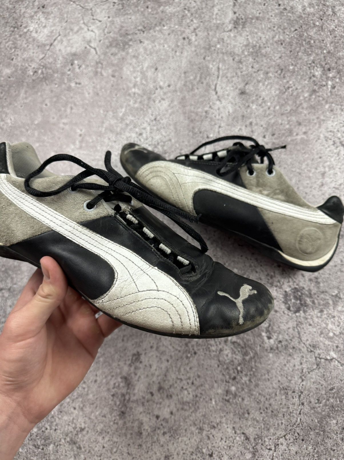 Puma Vintage Puma Y2K opium Blokecore suede sneakers Trashed Size US 10 / EU 43 - 5 Thumbnail