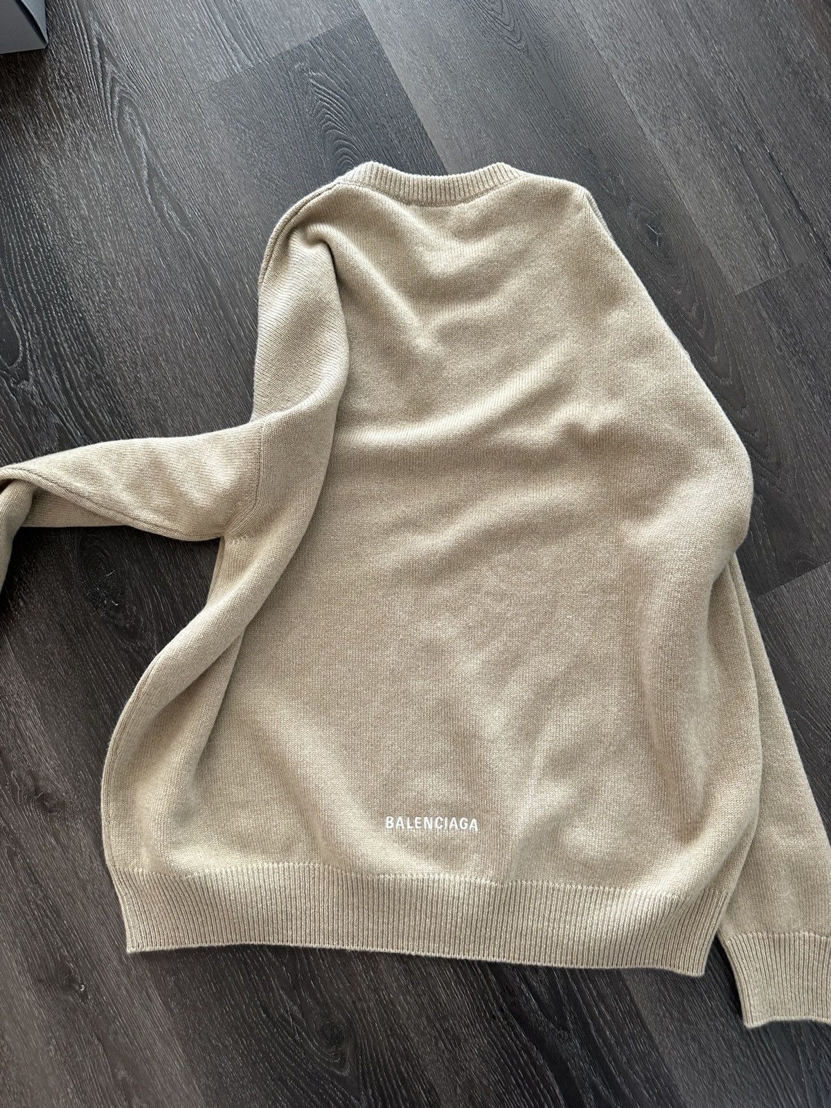Balenciaga Balenciaga beige cashmere sweater Size S / US 4 / IT 40 - 3 Thumbnail