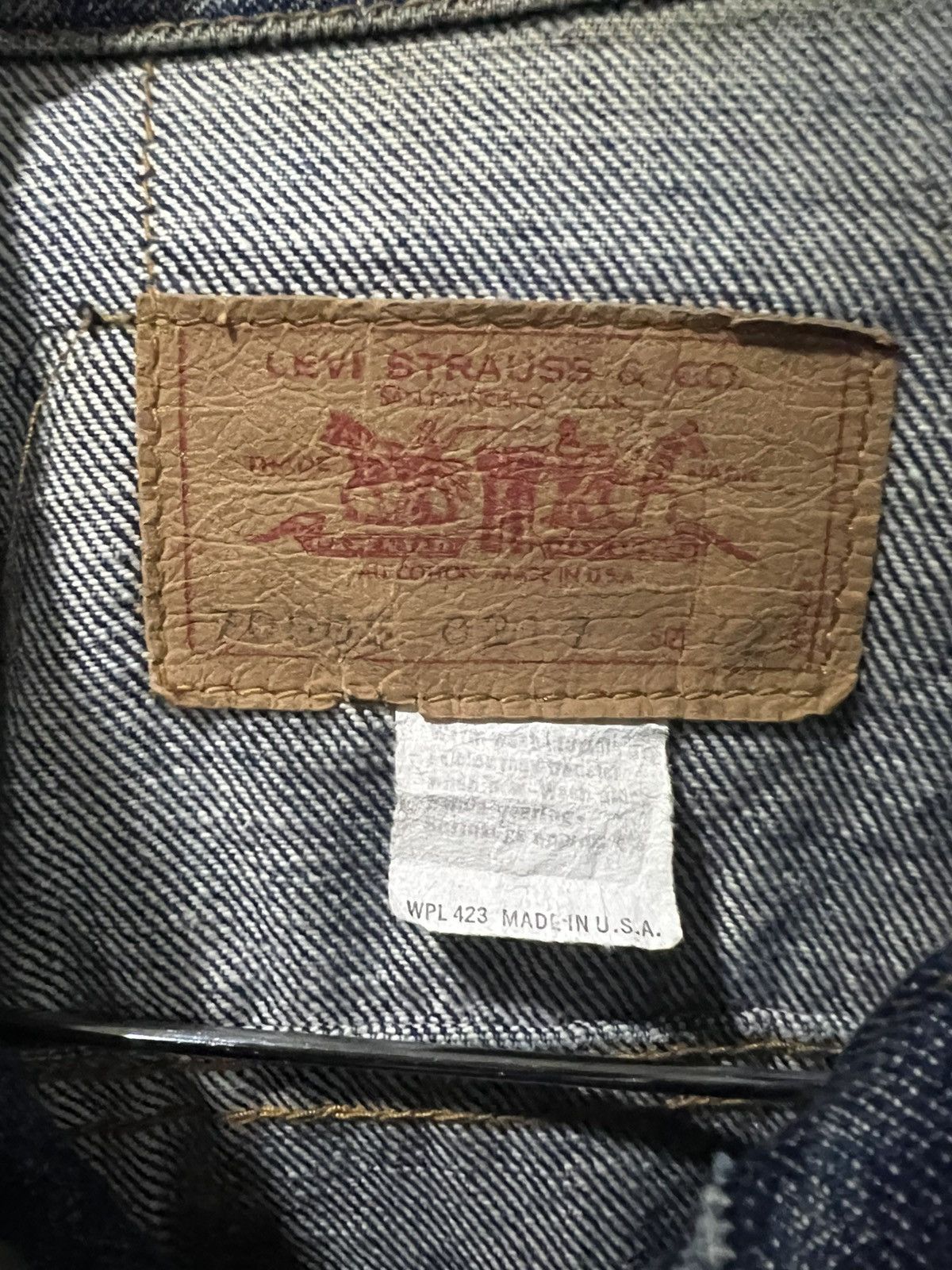 Levi's Vintage Clothing 🔥Vintage Levis Made in Usa Denim Trucker Size US M / EU 48-50 / 2 - 15 Thumbnail