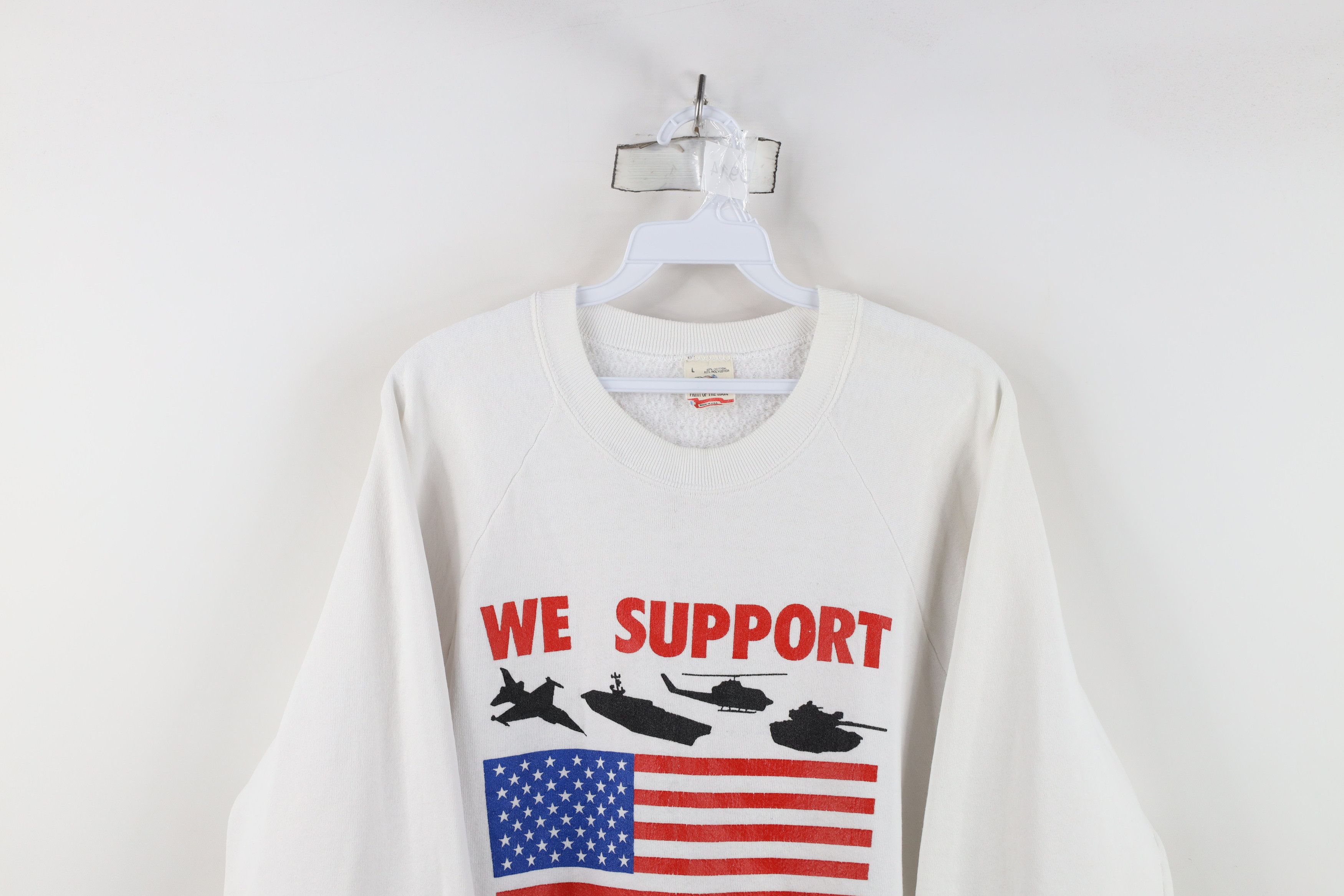 Vintage Vintage 90s Operation Desert Storm Military Sweatshirt USA Size L / US 10 / IT 46 - 2 Thumbnail