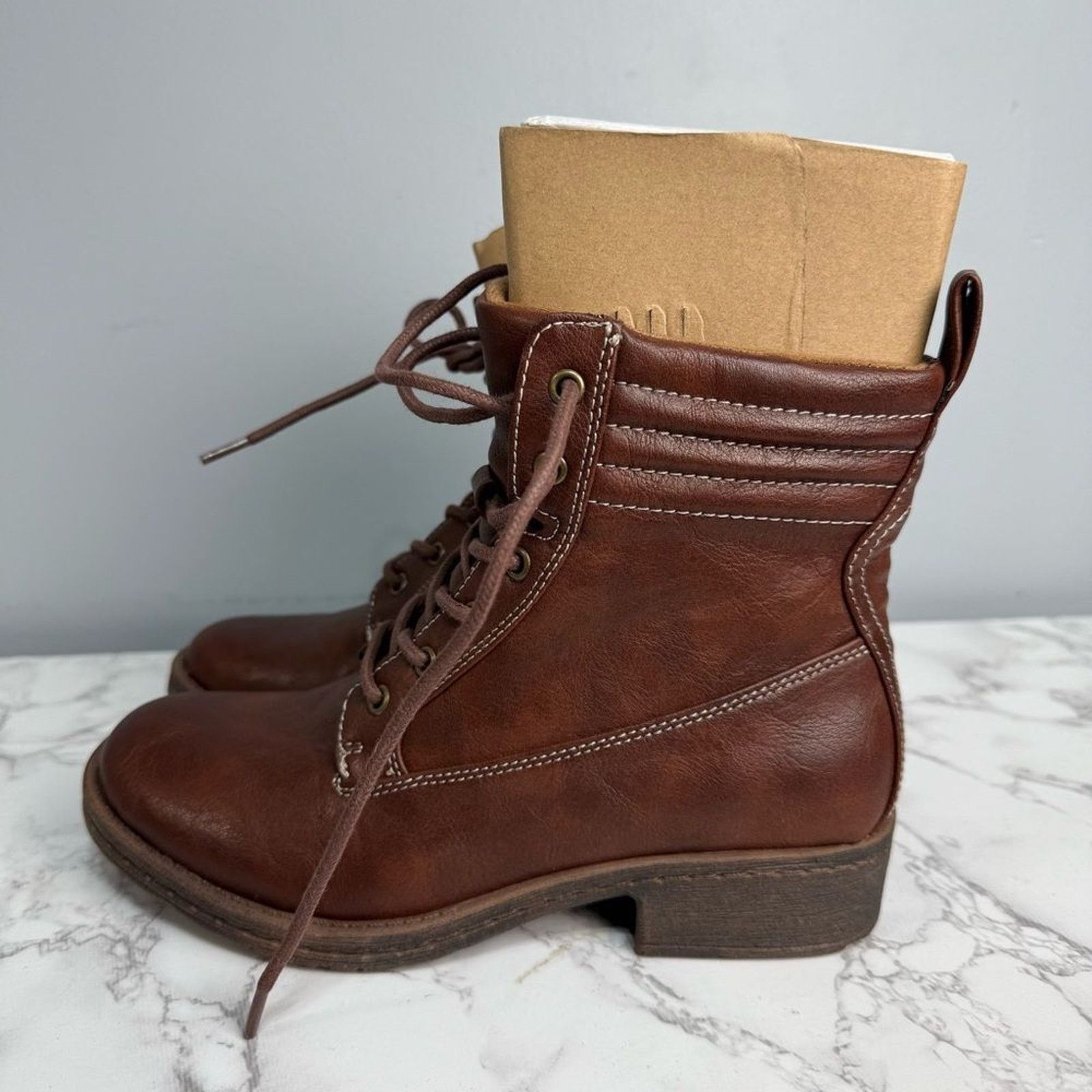 Soft Surroundings Sofft Euro Soft Women’s Combat Boots sz 6 Lace Up NEW #K495 Size US 6 / EU 39 - 6 Thumbnail