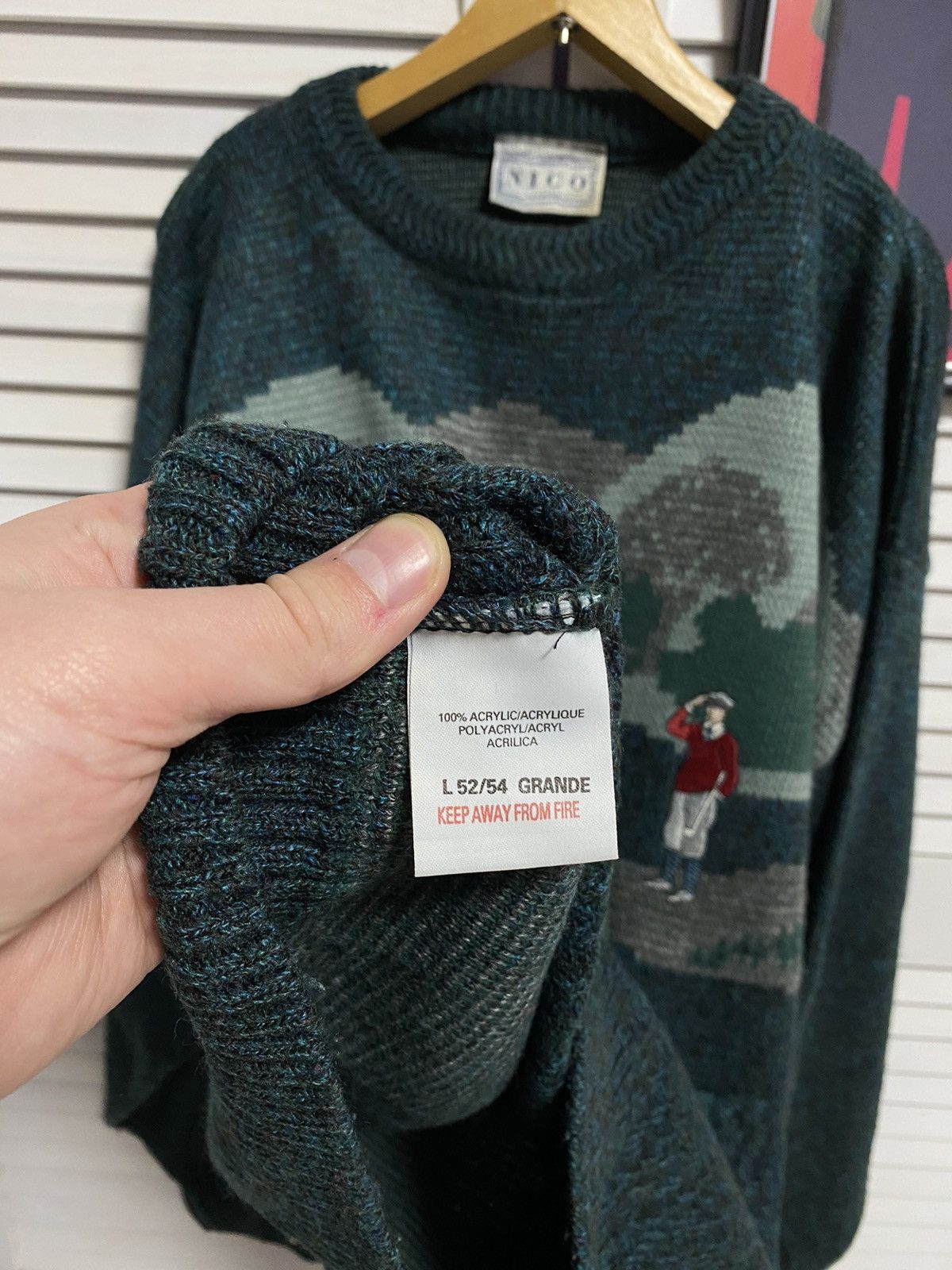 Japanese Brand × Vintage Vintage 90s Knitwear Sweater Golf Style Ralph Lauren Coogi Size US L / EU 52-54 / 3 - 8 Thumbnail