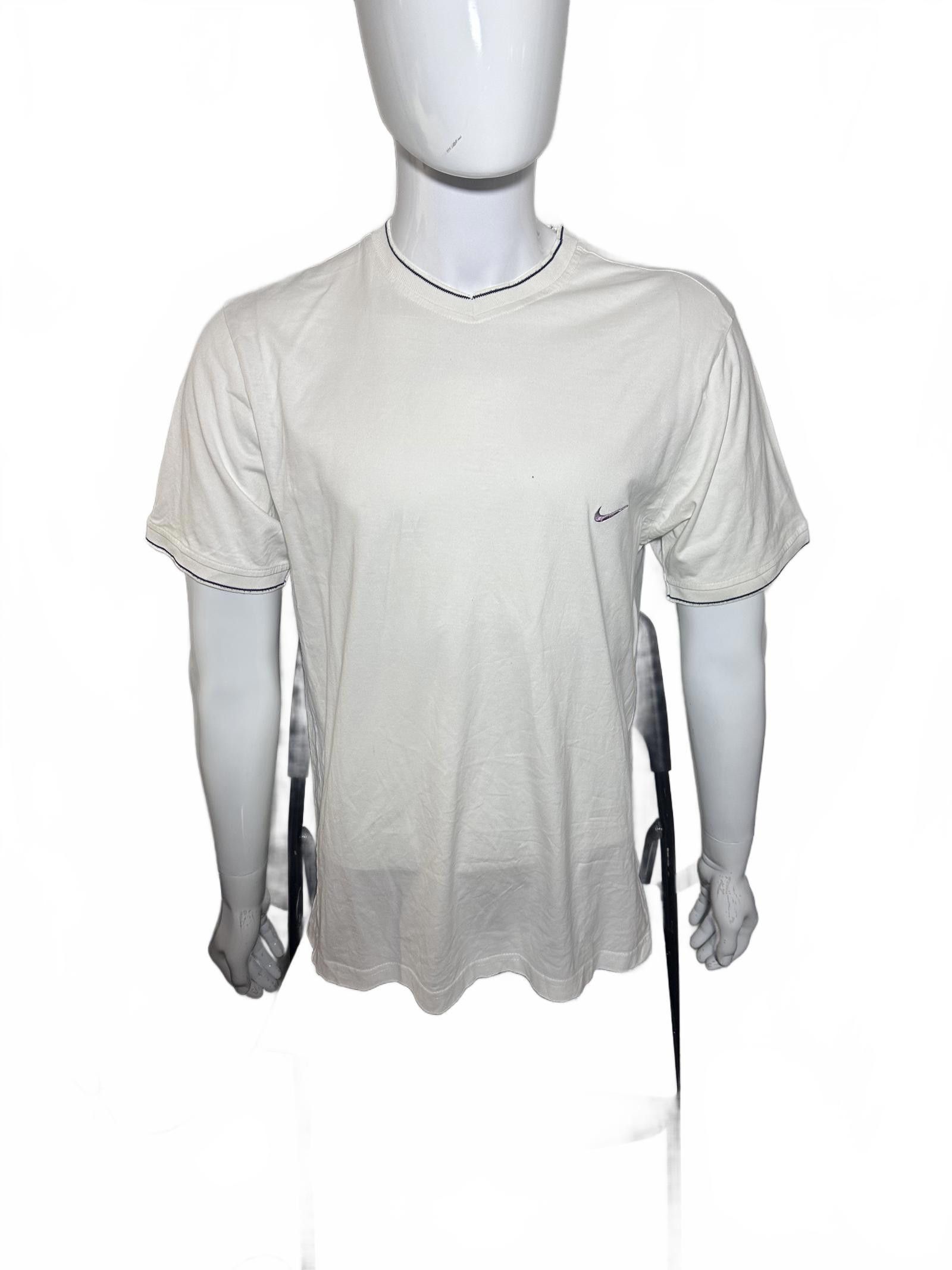 Nike Nike Classic V-Neck T-Shirt - Off White Size US L / EU 52-54 / 3 - 1 Thumbnail