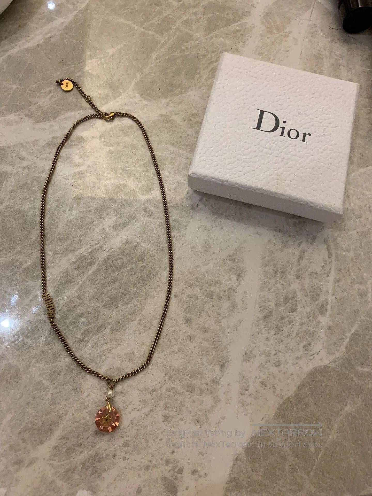Dior Dior Rose Quartz Necklace. Size ONE SIZE - 2 Thumbnail