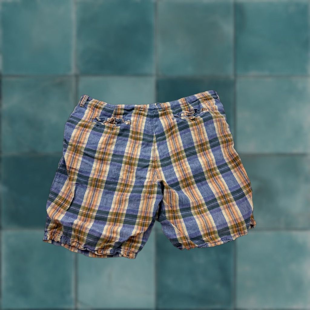 Tommy Bahama Tommy Bahama Shorts Mens 42 Multicolor Plaid Relax Linen Tropical Beachy Hawaii Summer Casual Modern Size US 42 / EU 58 - 1 Thumbnail