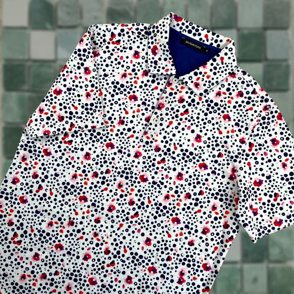 BUGATCHI BUGATCHI Paint Splatter Polo Shirt Men Medium Multi Mercerized Cotton NWOT Size US M / EU 48-50 / 2 - 1 Thumbnail