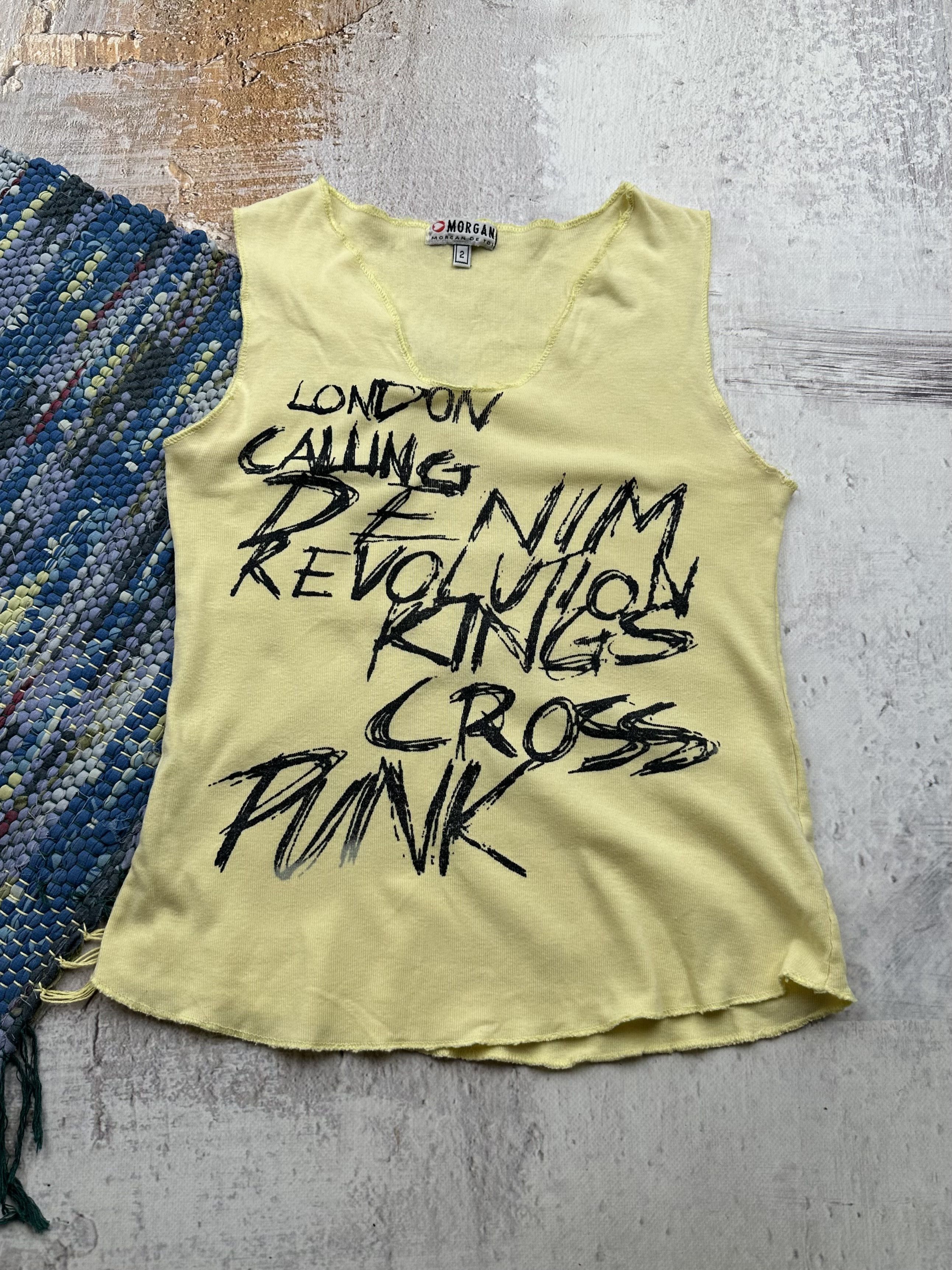 Japanese Brand Vintage Printed Tank Top A21(500) Size S / US 4 / IT 40 - 1 Thumbnail