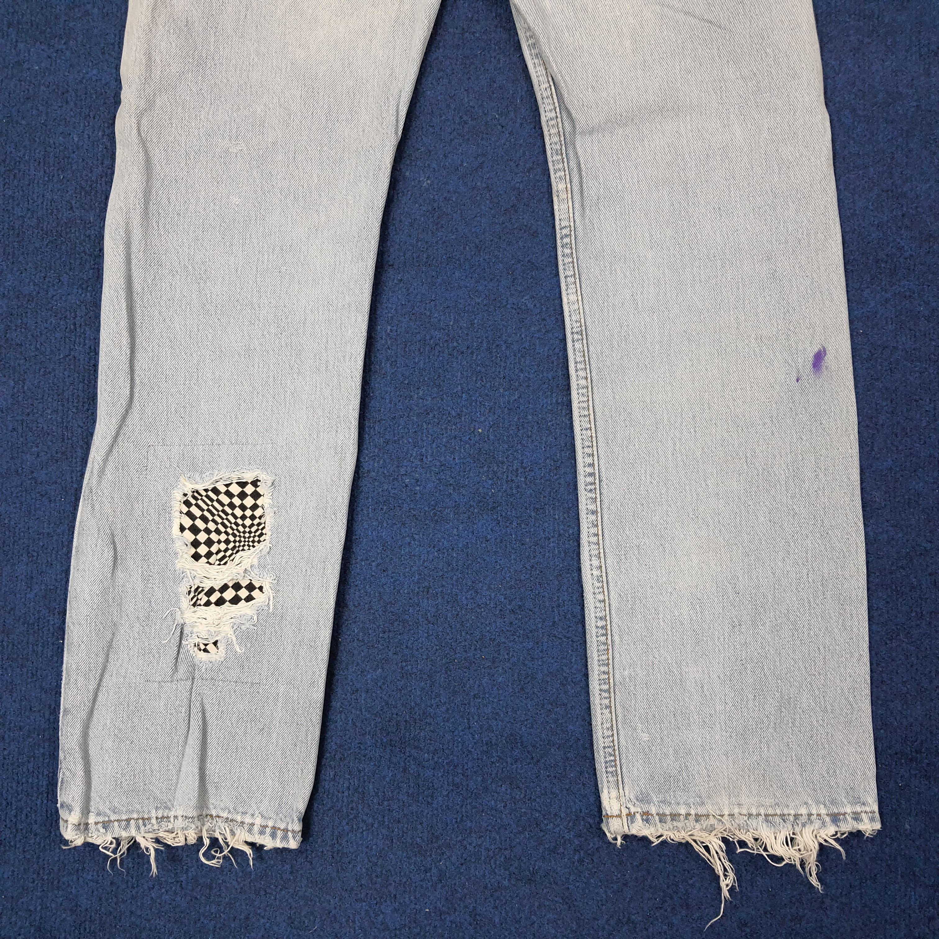 Levi's Vintage Levi's Distressed Doraemon Patchwork Jean C252N17 Size US 28 / EU 44 - 7 Thumbnail