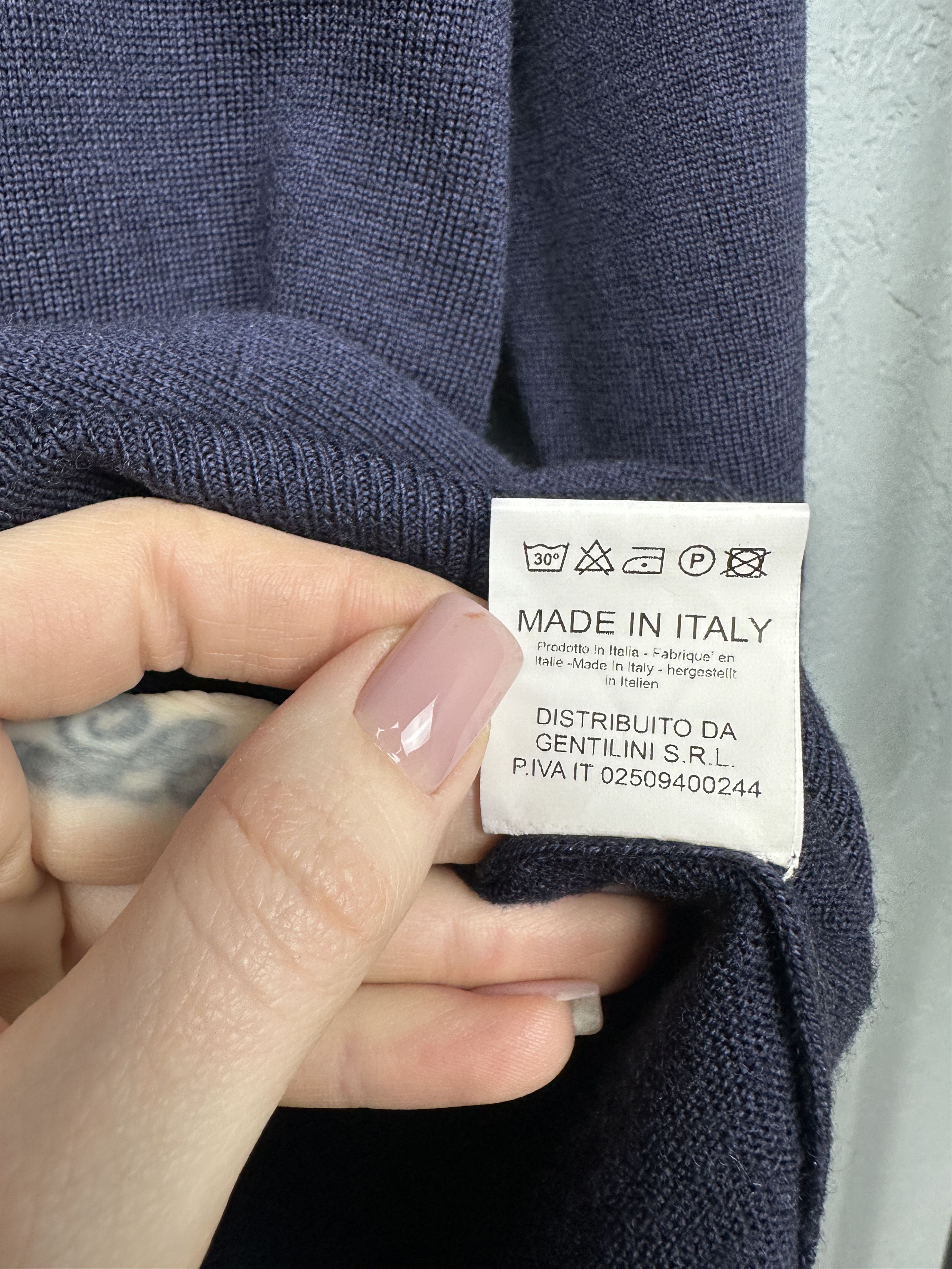 Toscano Maglificio Toscano Mens High Turtle Neck Wool Sweater Size US M / EU 48-50 / 2 - 5 Thumbnail